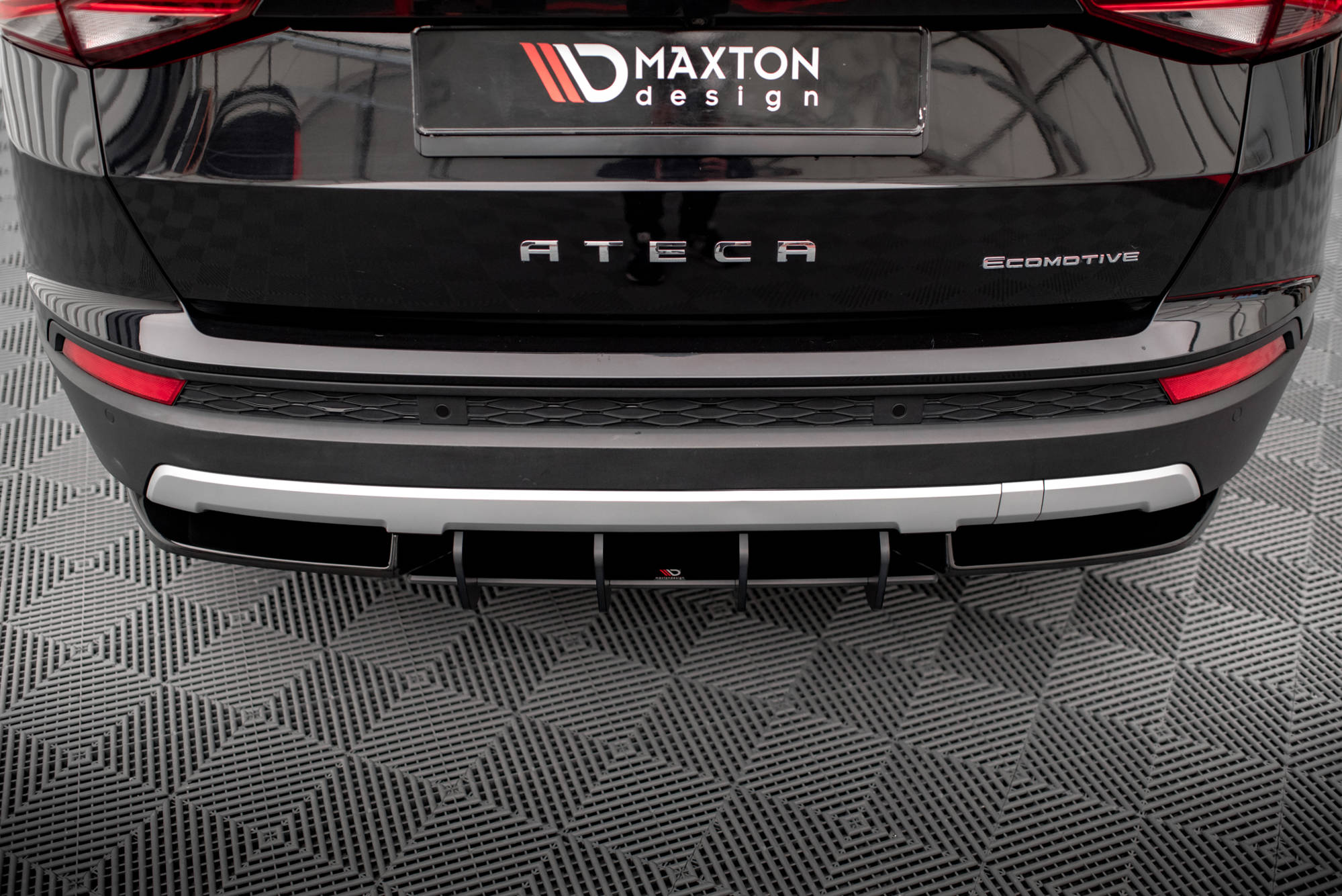 Street Pro Heckschürze Heck Ansatz Diffusor passend für Seat Ateca Mk1