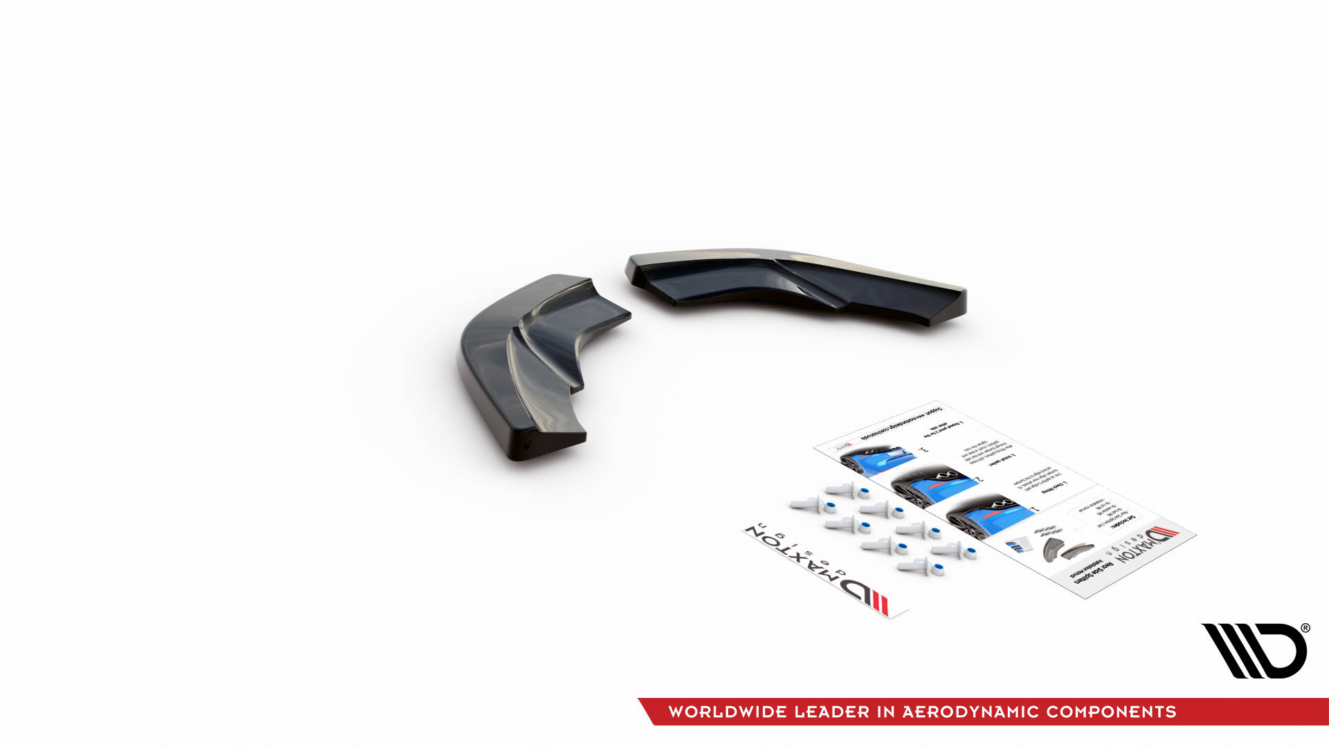 Street+ Heck Ansatz Flaps V.2 passend für Mercedes A W176 schwarz Hochglanz