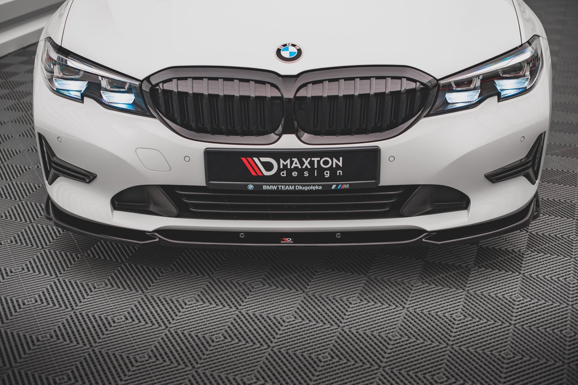 Street+ Spoilerlippe Front Ansatz V.2 passend für BMW 3er G20 / G21 schwarz Hochglanz