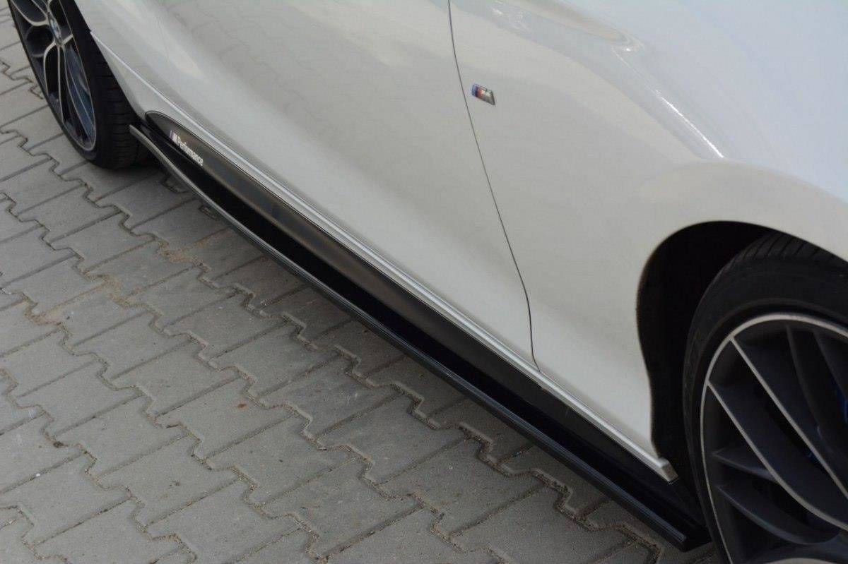 Street+ Seitenschweller Leisten passend für BMW 1er M-Paket / M135i / M140i F21 / F21 FL schwarz Hochglanz