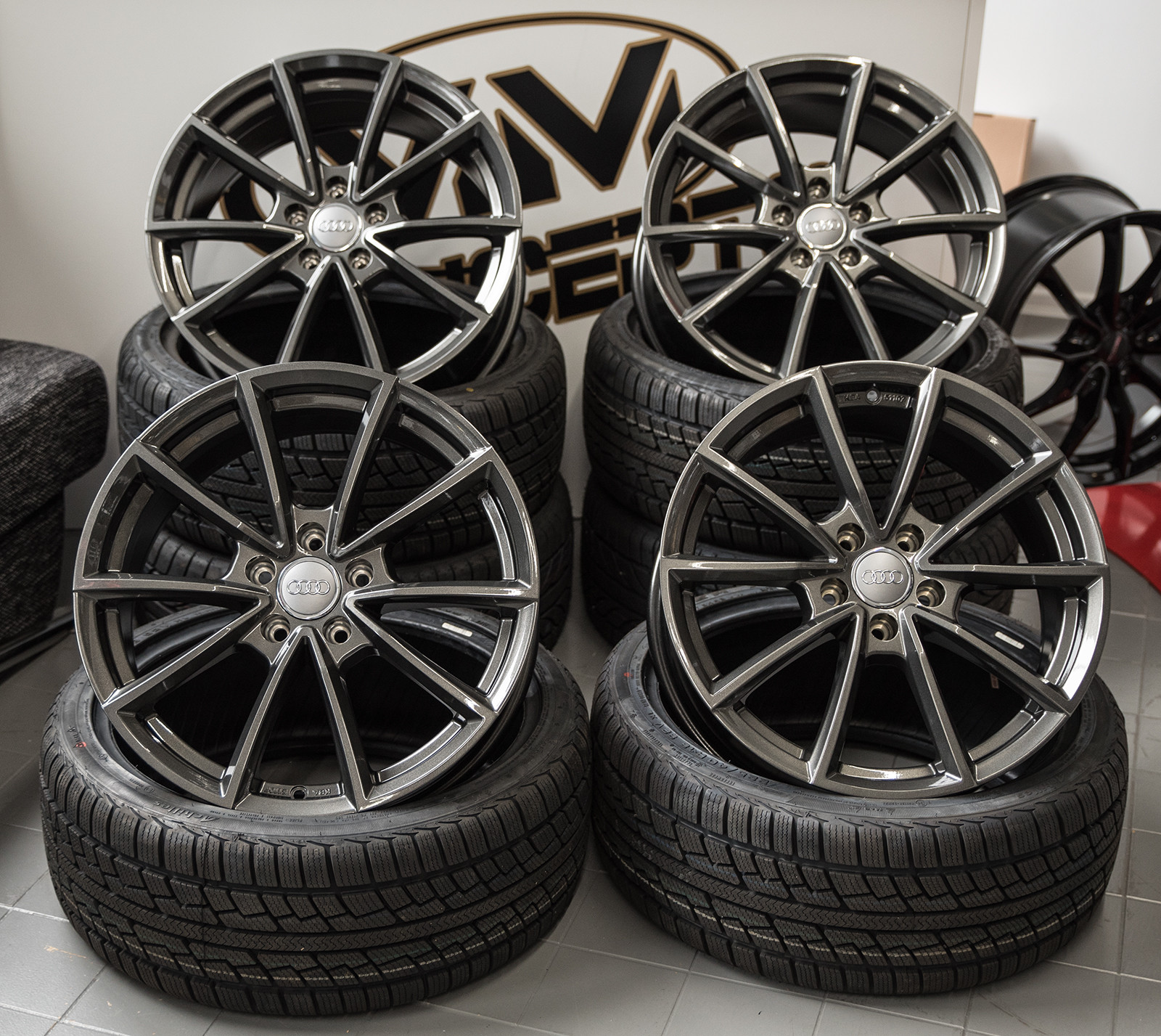 18 Zoll Wh28 Alu Felgen für VW Scirocco R Passat CC Sharan Tiguan Touran R-Line