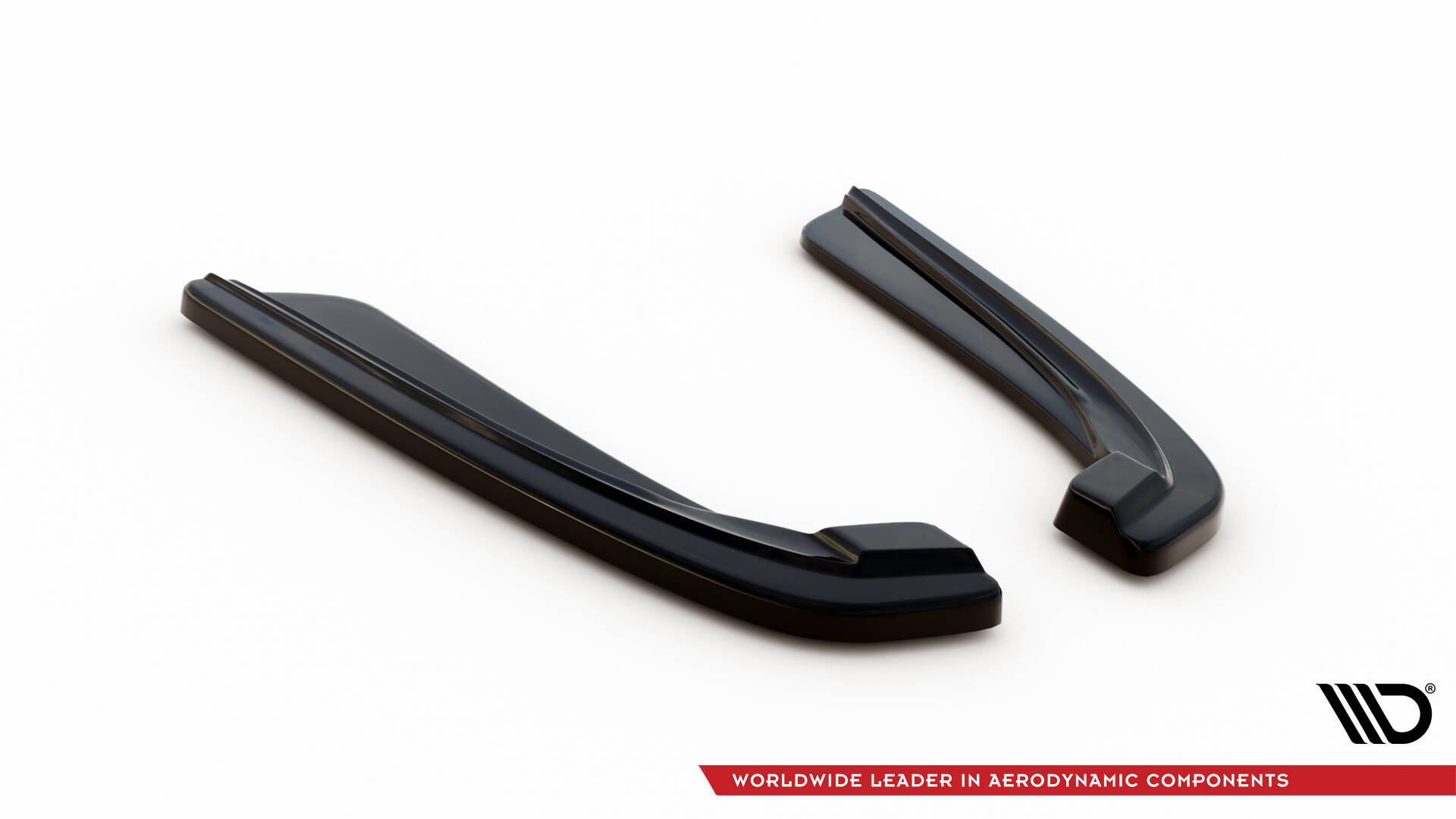 Heck Ansatz Flaps Diffusor für L + R BMW 5er M-Paket Limousine /Touring F10/F11 mit zwei Einzel Endstücken schwarz Hochglanz