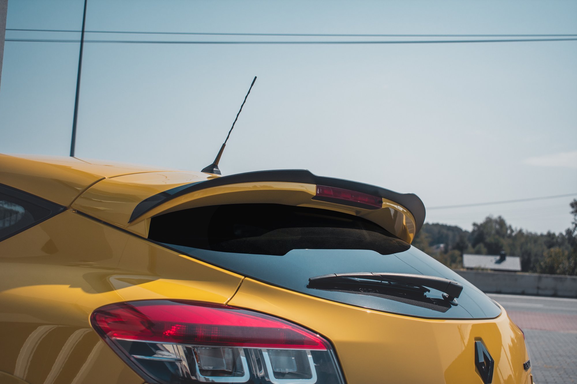 Spoiler CAP für Renault Megane 3 RS schwarz Hochglanz