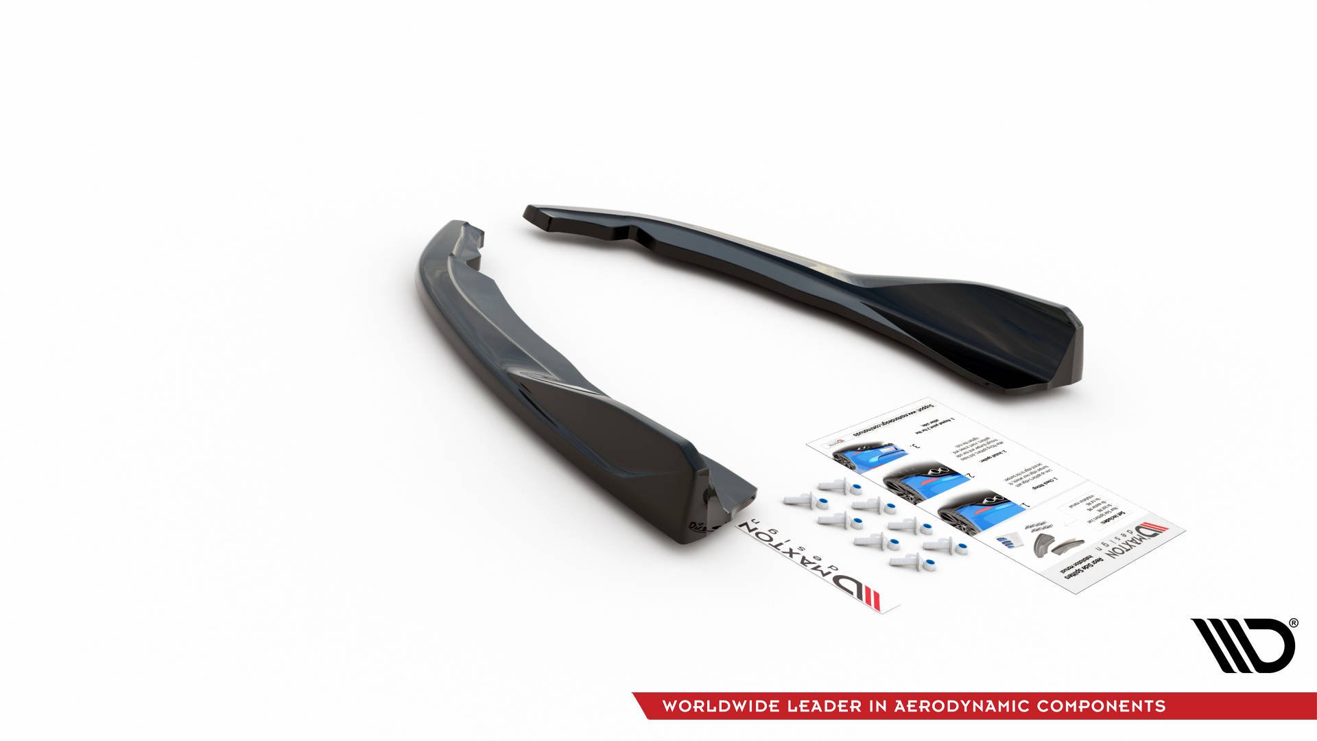 Street+ Heck Ansatz Flaps V.2 passend für BMW 4er M-Paket G22 / G23 / G22 FL / G23 FL schwarz Hochglanz