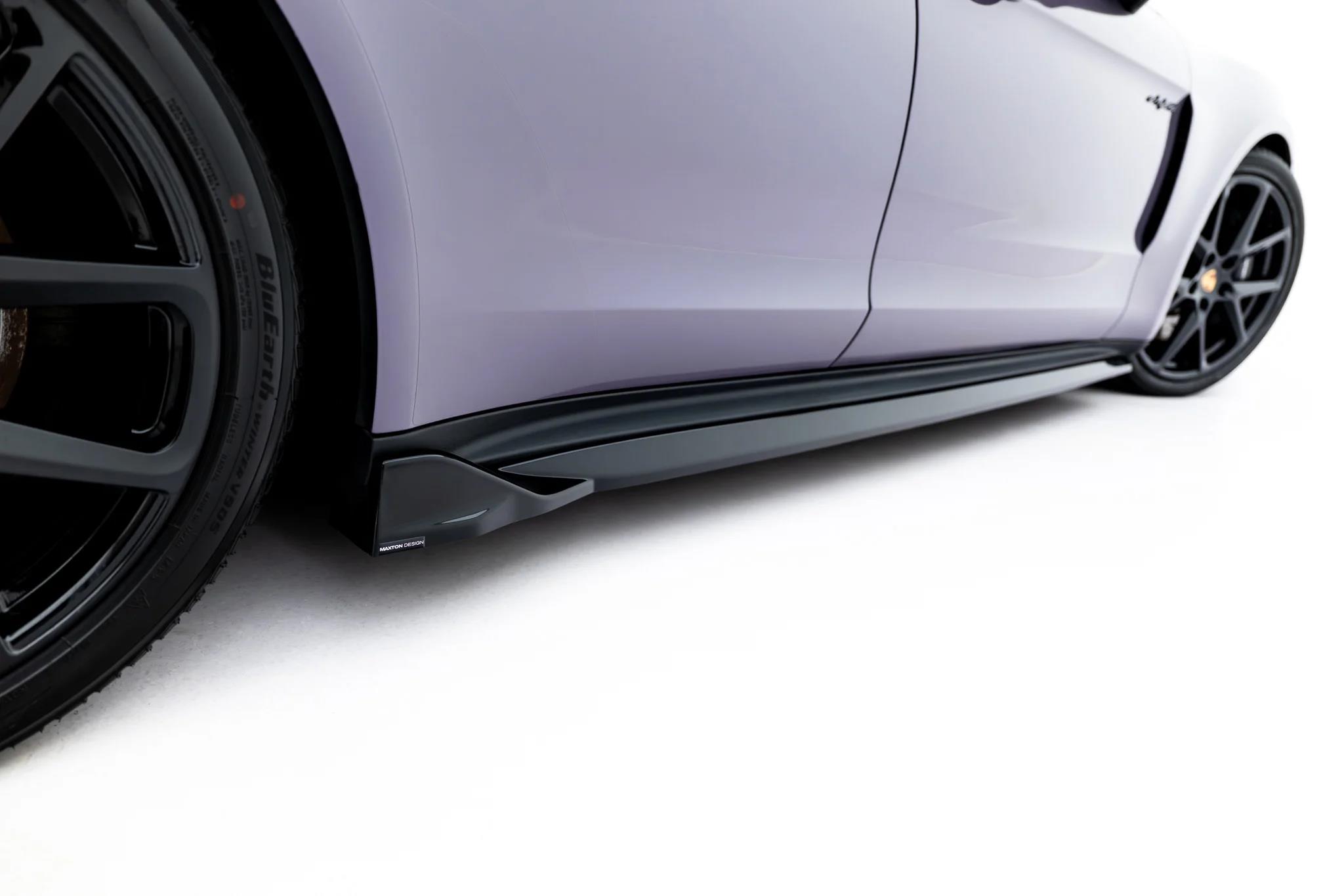 Street+ Seitenschweller Leisten passend für Porsche Panamera 4 / 4S E-Hybrid / 4 E-Hybrid 972 schwarz Hochglanz