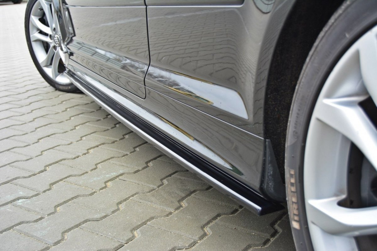 Street+ Seitenschweller Leisten passend für Audi S3 8P / S3 8P FL / RS3 8P schwarz Hochglanz