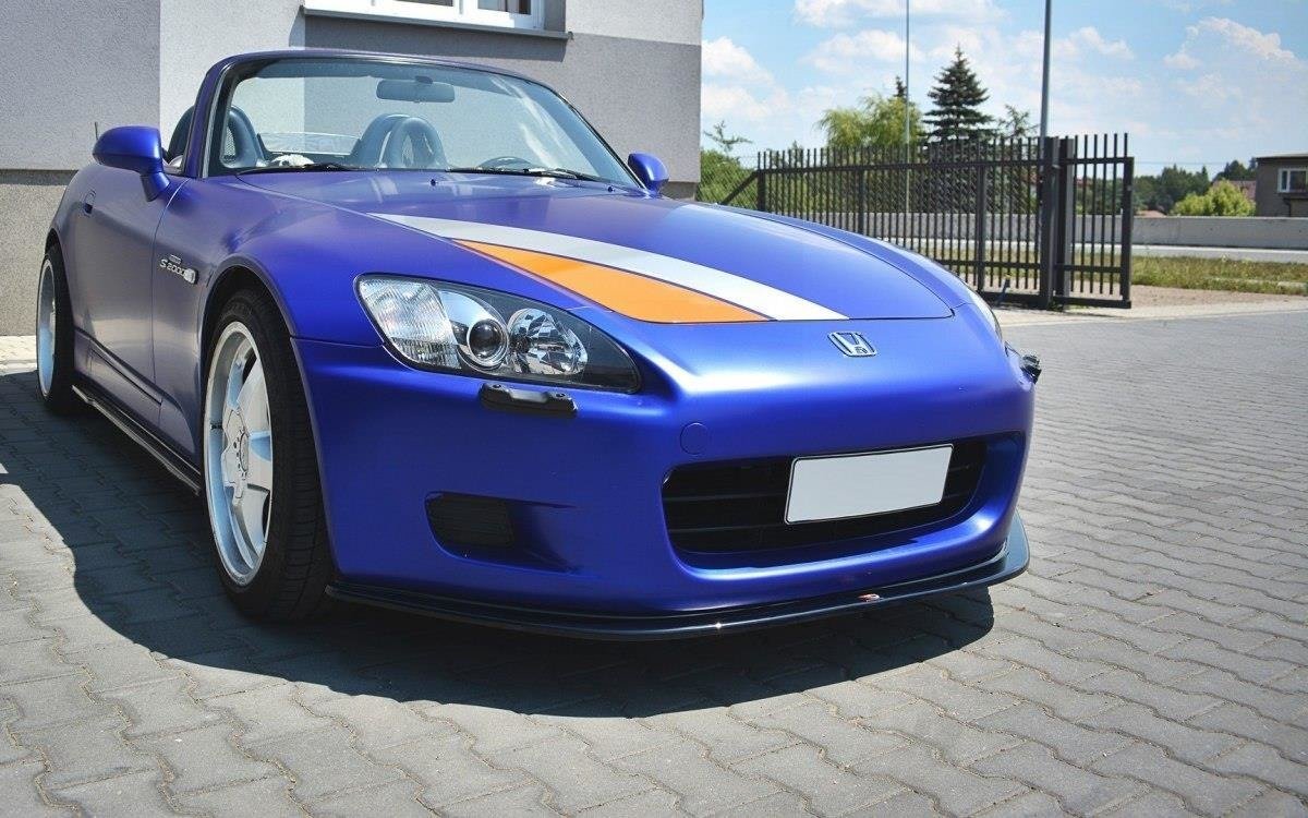 Street+ Spoilerlippe Front Ansatz V.1 passend für Honda S2000 schwarz Hochglanz