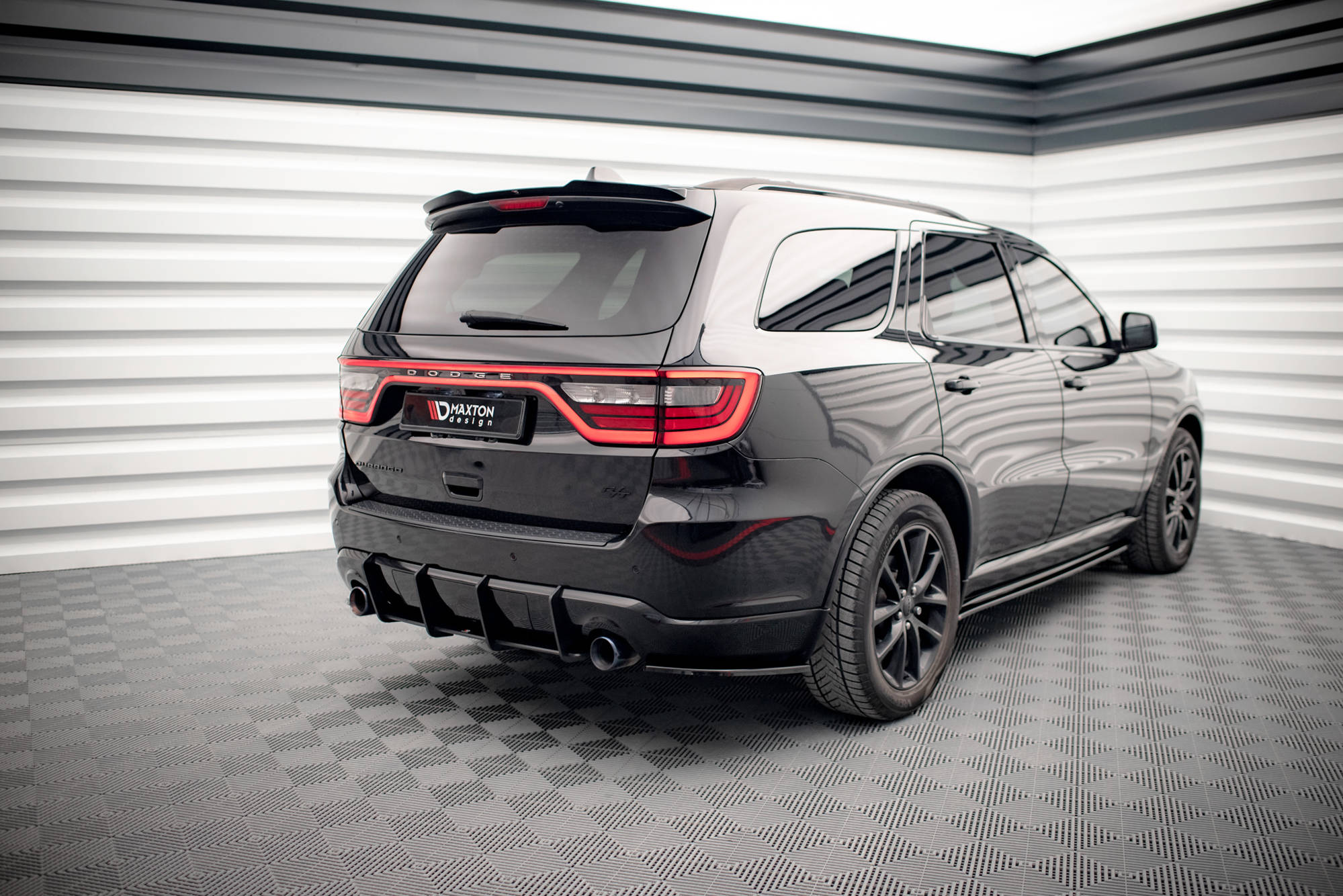 Street Pro Heckschürze Heck Ansatz Diffusor V.2 passend für Dodge Durango RT Mk3