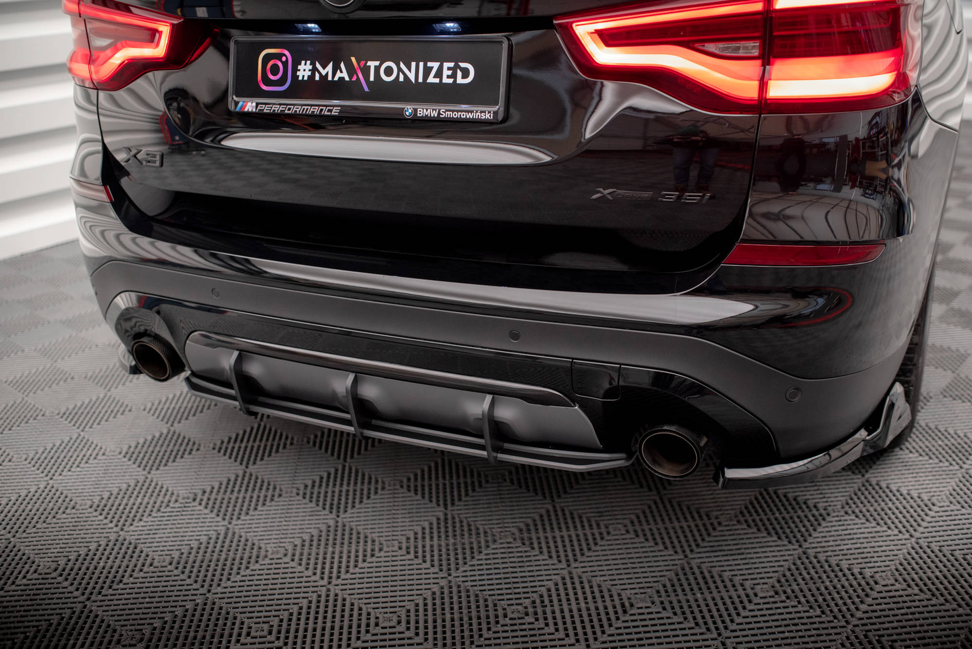 Street Pro Heckschürze Heck Ansatz Diffusor passend für BMW X3 G01