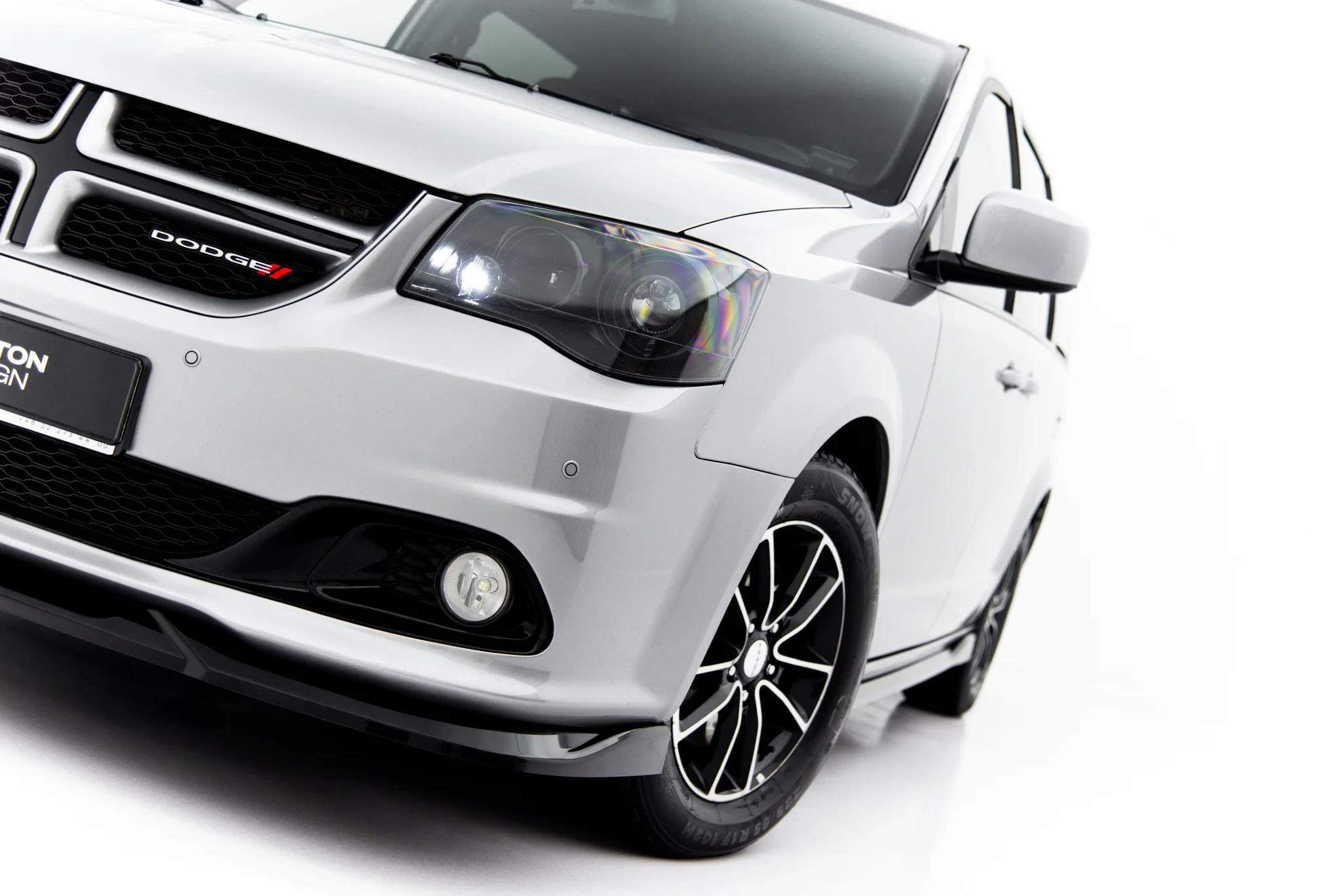 Street+ Spoilerlippe Front Ansatz passend für Dodge Grand Caravan Mk5 Facelift schwarz Hochglanz