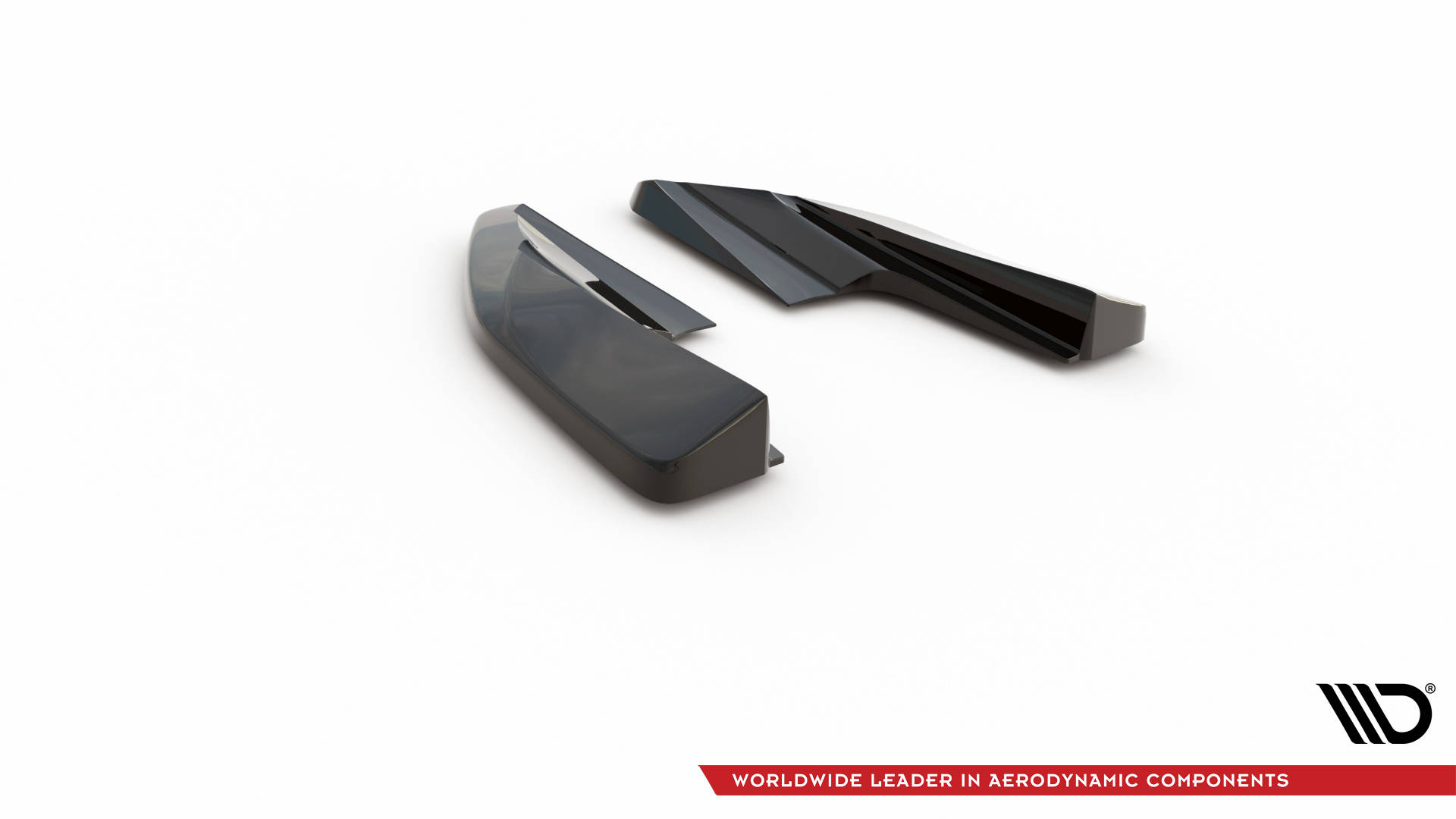 Street+ Heck Ansatz Flaps V.1 passend für Audi e-Tron GT / RS GT Mk1 schwarz Hochglanz