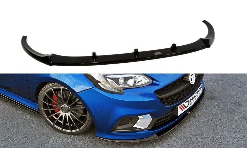 Street+ Spoilerlippe Front Ansatz passend für Opel Corsa E OPC/VXR NÜRBURG schwarz Hochglanz