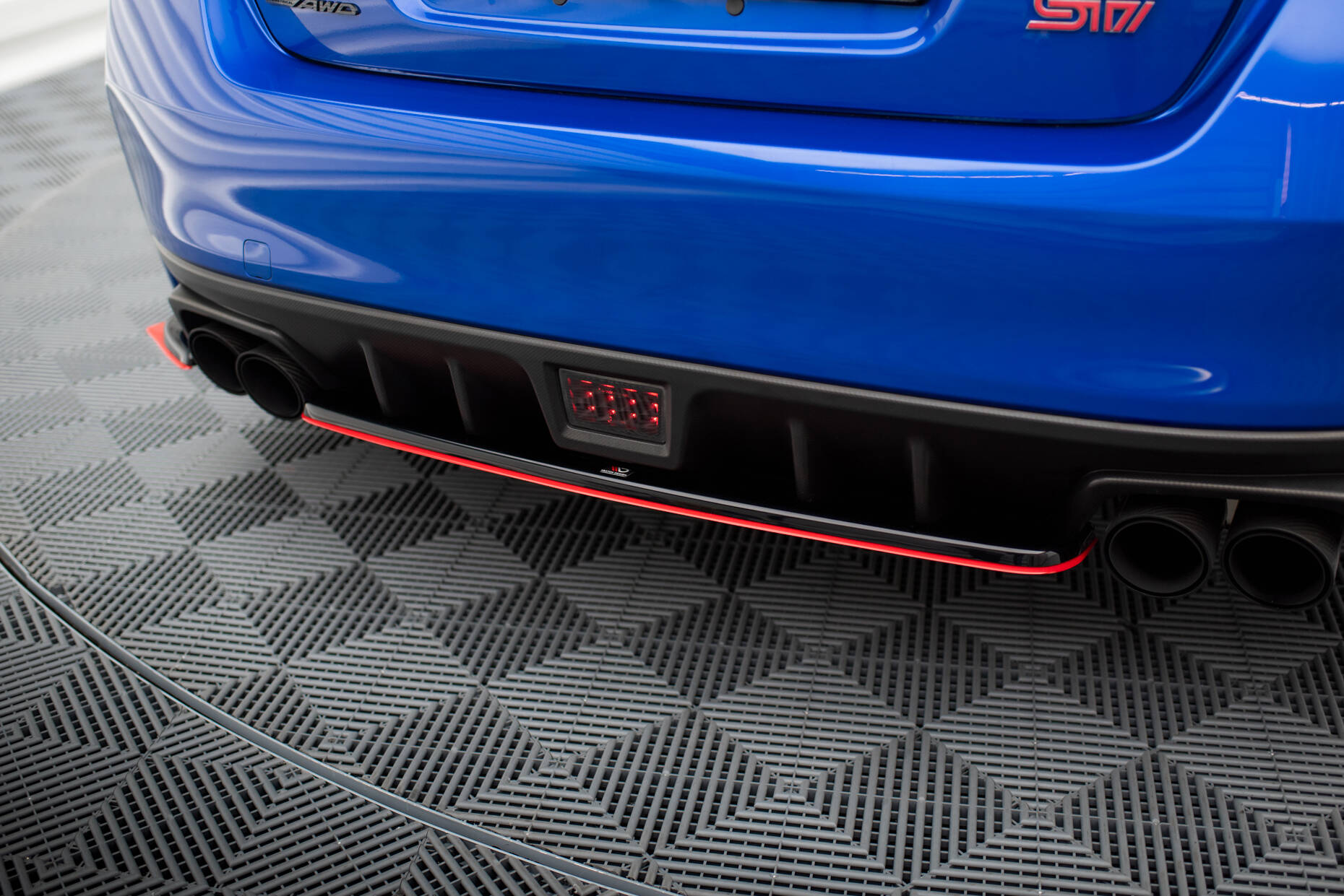 Heckansatz V.2 SUBARU WRX STI schwarz Hochglanz