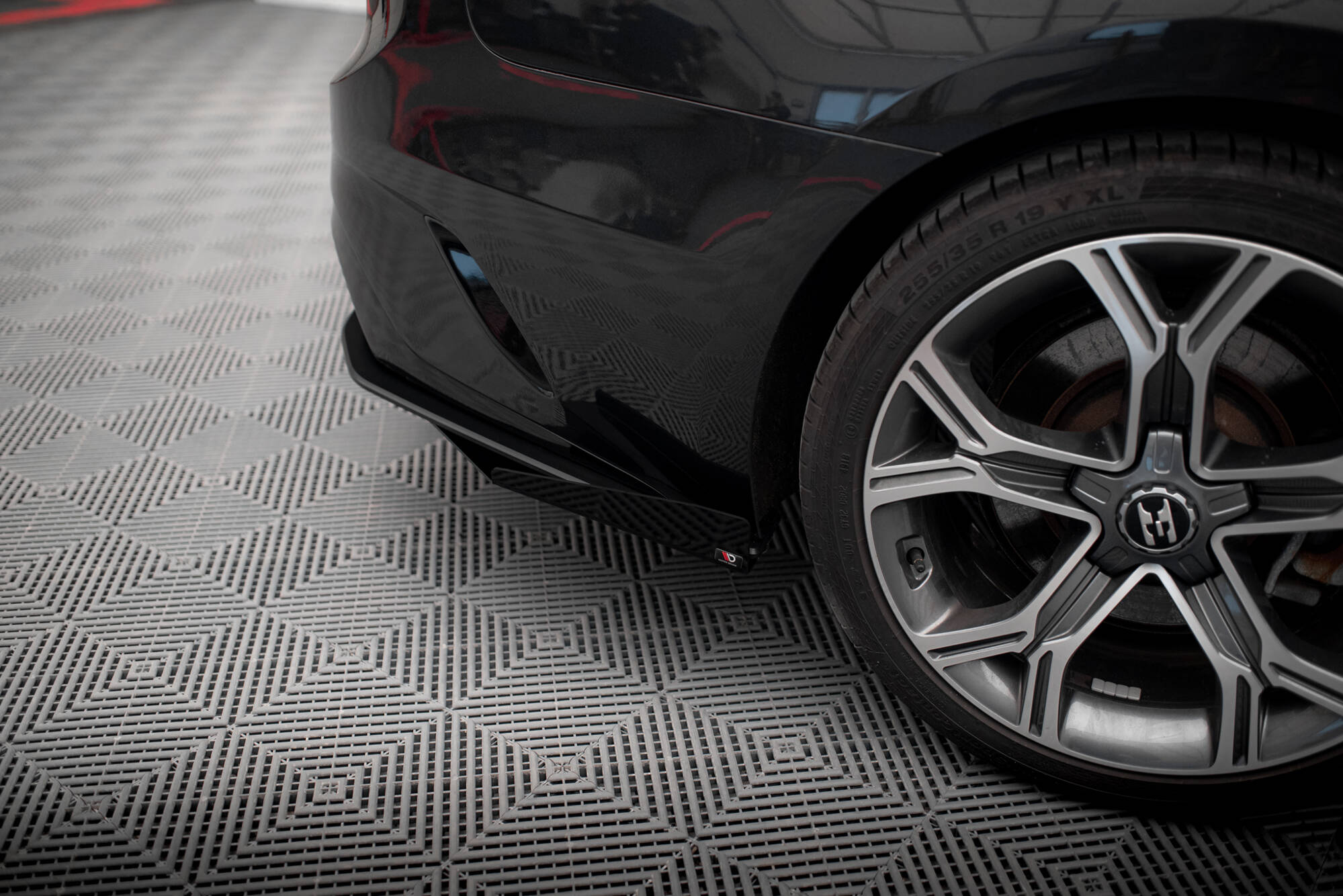 Street Pro Heck Ansatz Flaps passend für Kia Stinger GT / GT-Line Mk1 schwarz Hochglanz