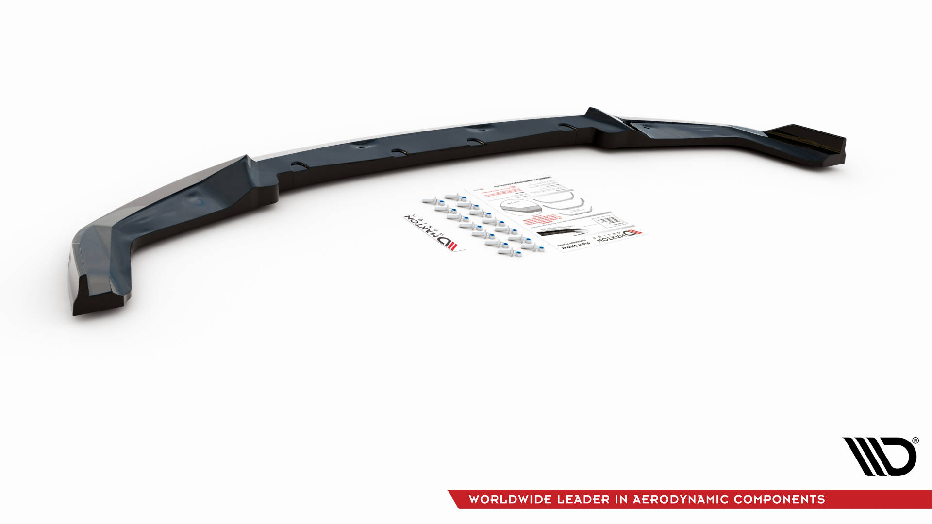 Street+ Spoilerlippe Front Ansatz V.2 passend für BMW M2 Competition F87 schwarz Hochglanz