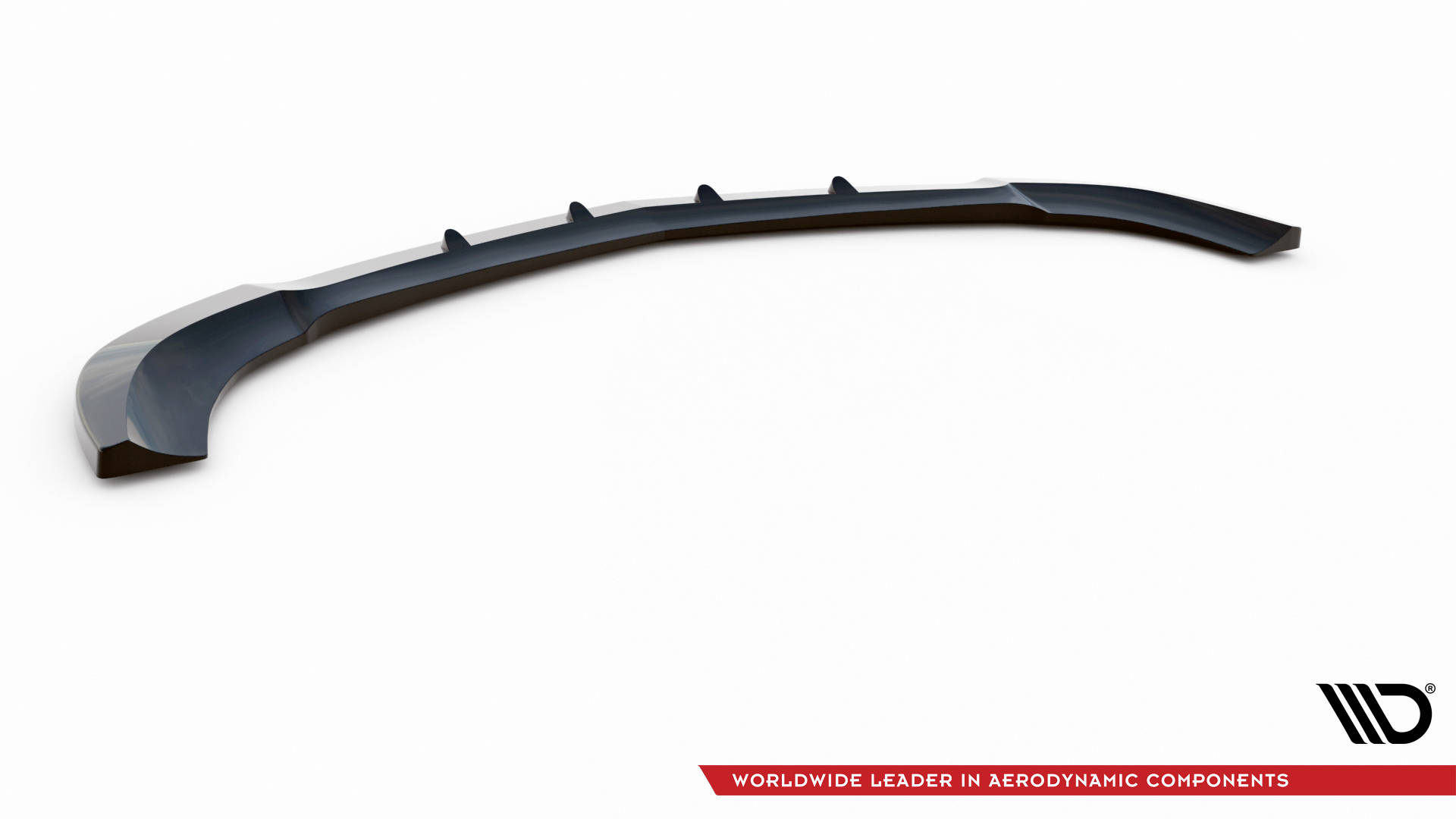 Street+ Spoilerlippe Front Ansatz V.2 passend für Mercedes C Coupe / Limousine / Kombi AMG-Line C204 / W204 FL / S204 FL schwarz Hochglanz