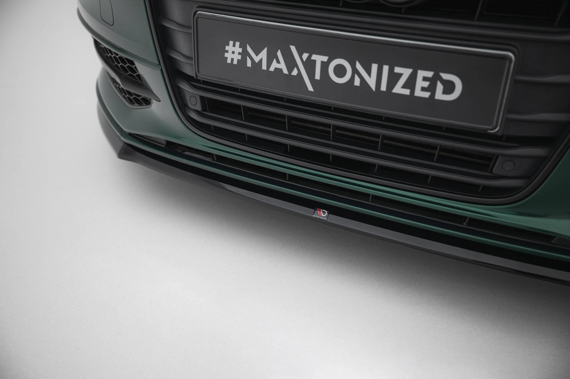 Street+ Spoilerlippe Front Ansatz V.2 passend für Audi S6 / A6 S-Line C7 schwarz Hochglanz