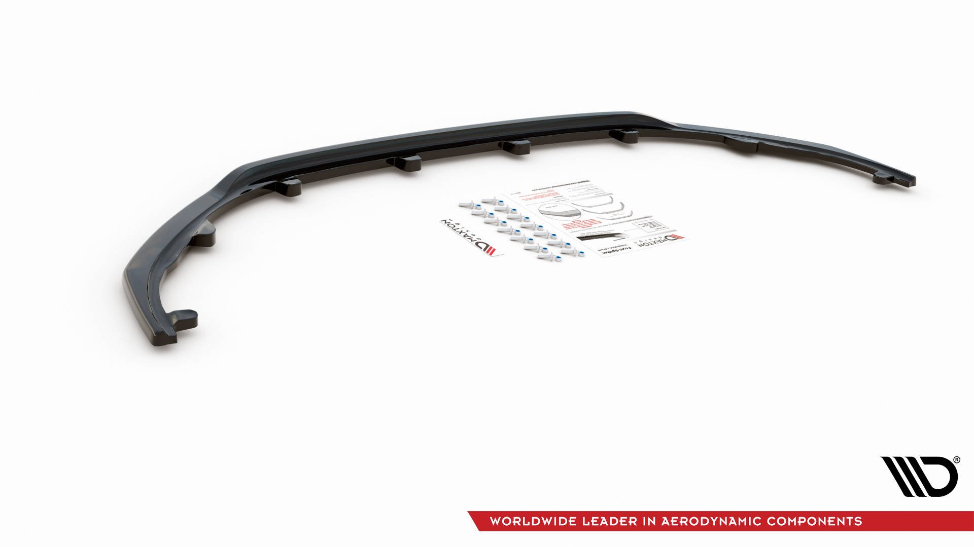 Street+ Spoilerlippe Front Ansatz V.1 passend für Peugeot 308 Mk2 schwarz Hochglanz