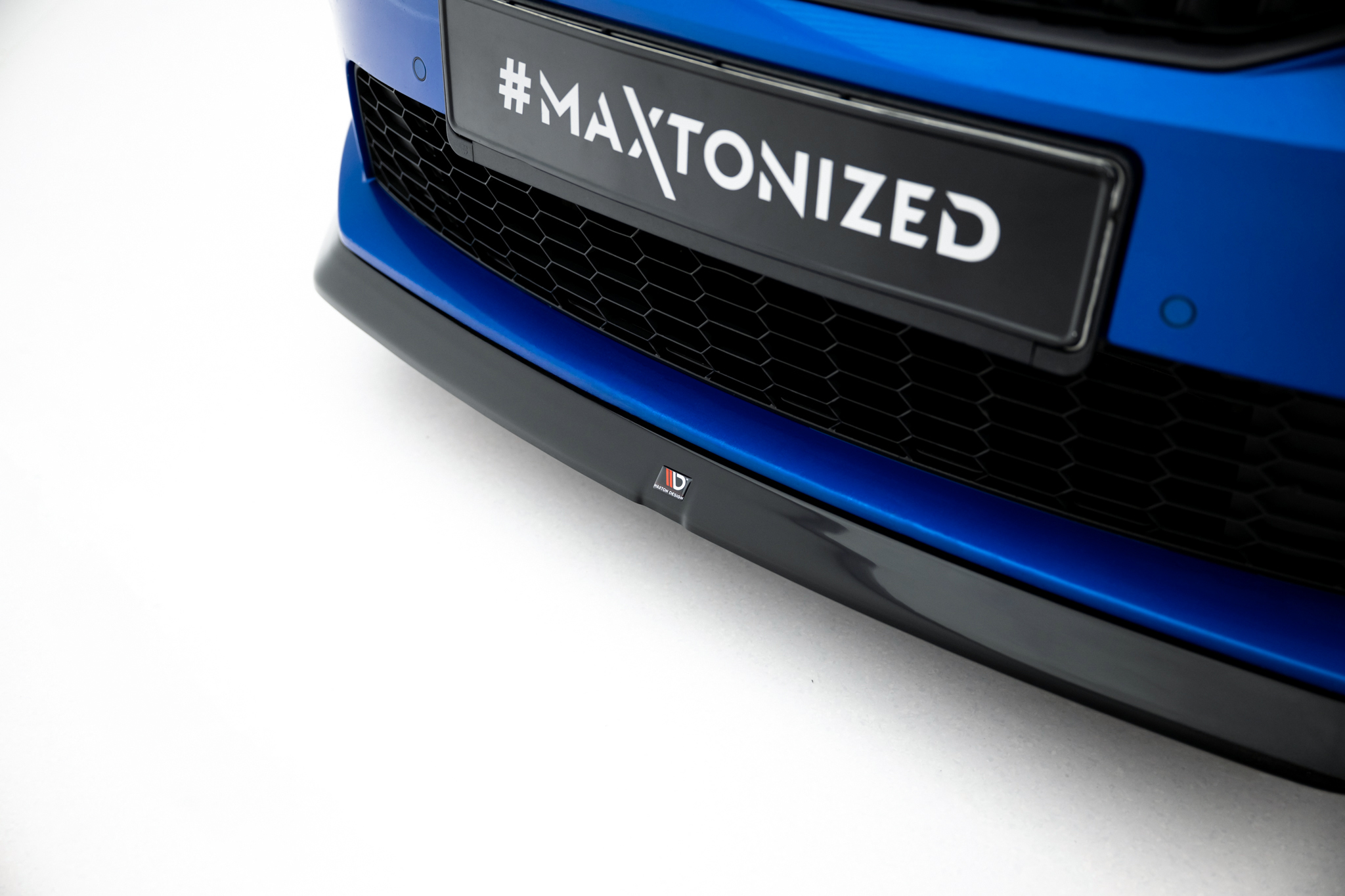 Street+ Spoilerlippe Front Ansatz V.2 passend für Skoda Octavia RS Mk3 schwarz Hochglanz