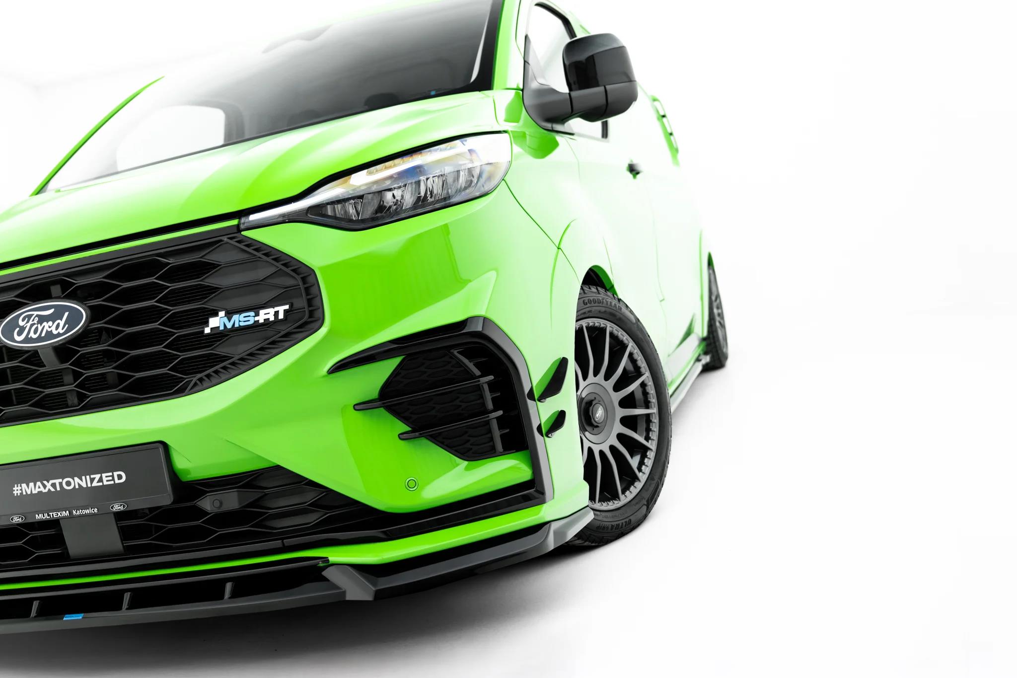 Street+ Spoilerlippe Front Ansatz passend für Ford Transit Custom MSRT Mk2 schwarz Hochglanz