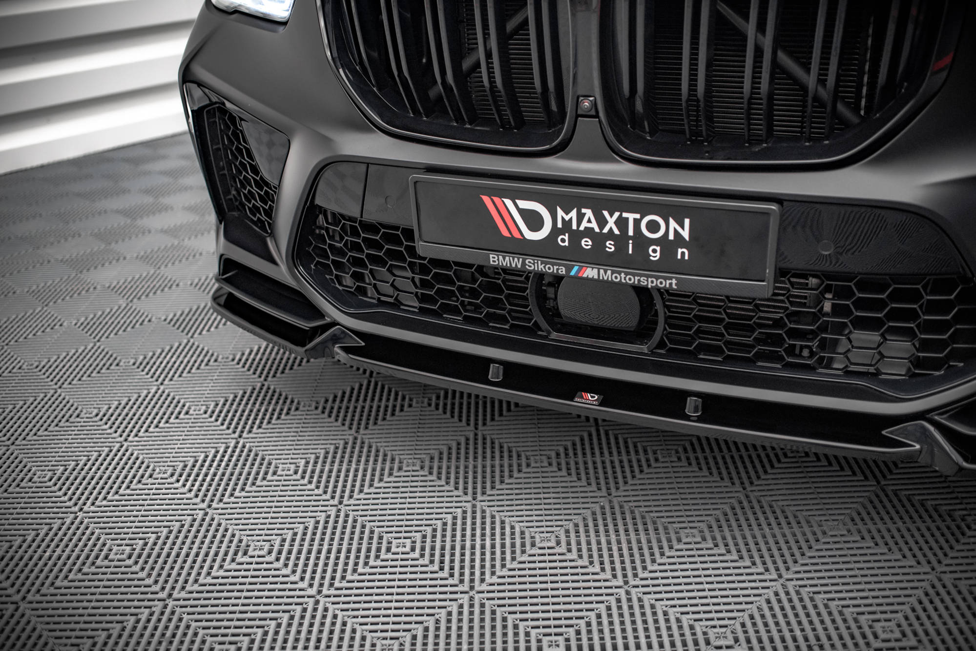 Street+ Spoilerlippe Front Ansatz V.1 passend für BMW X5M F95 schwarz Hochglanz