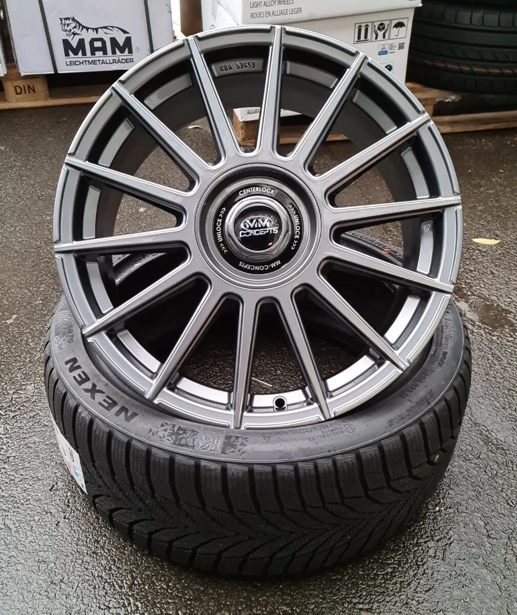 19 zoll MM04 Alu Felgen 5x112 Grau für Mercedes A B C E GLA GLK GLB V Klasse AMG