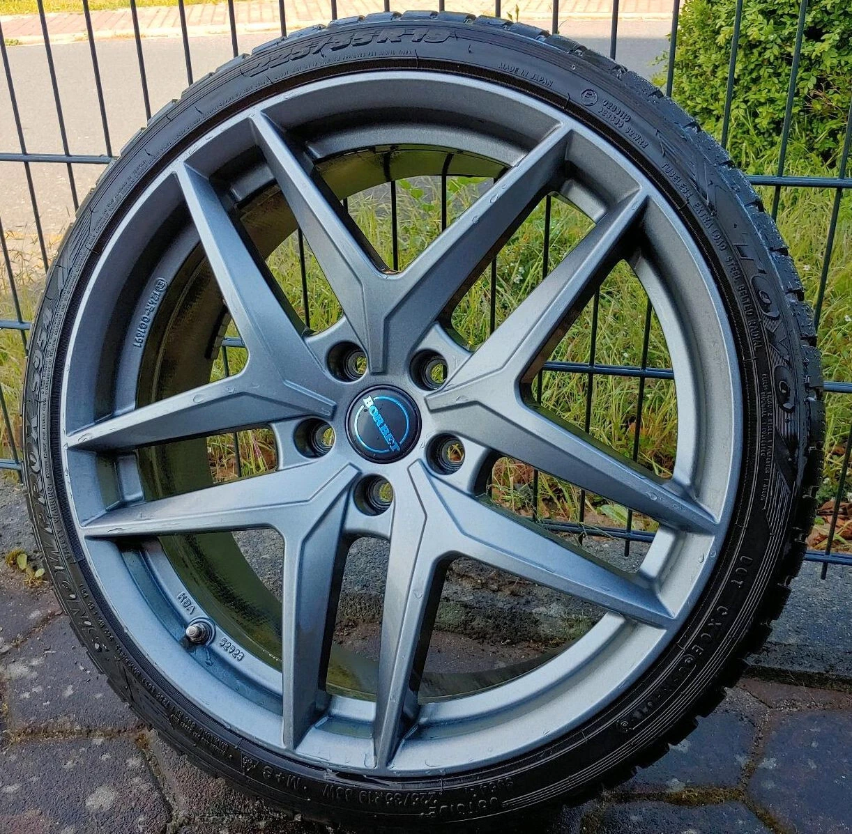 17 Zoll Borbet Z Alu Felgen 5x112 Grau für Mercedes A Klasse W177 W176 A250 Neu