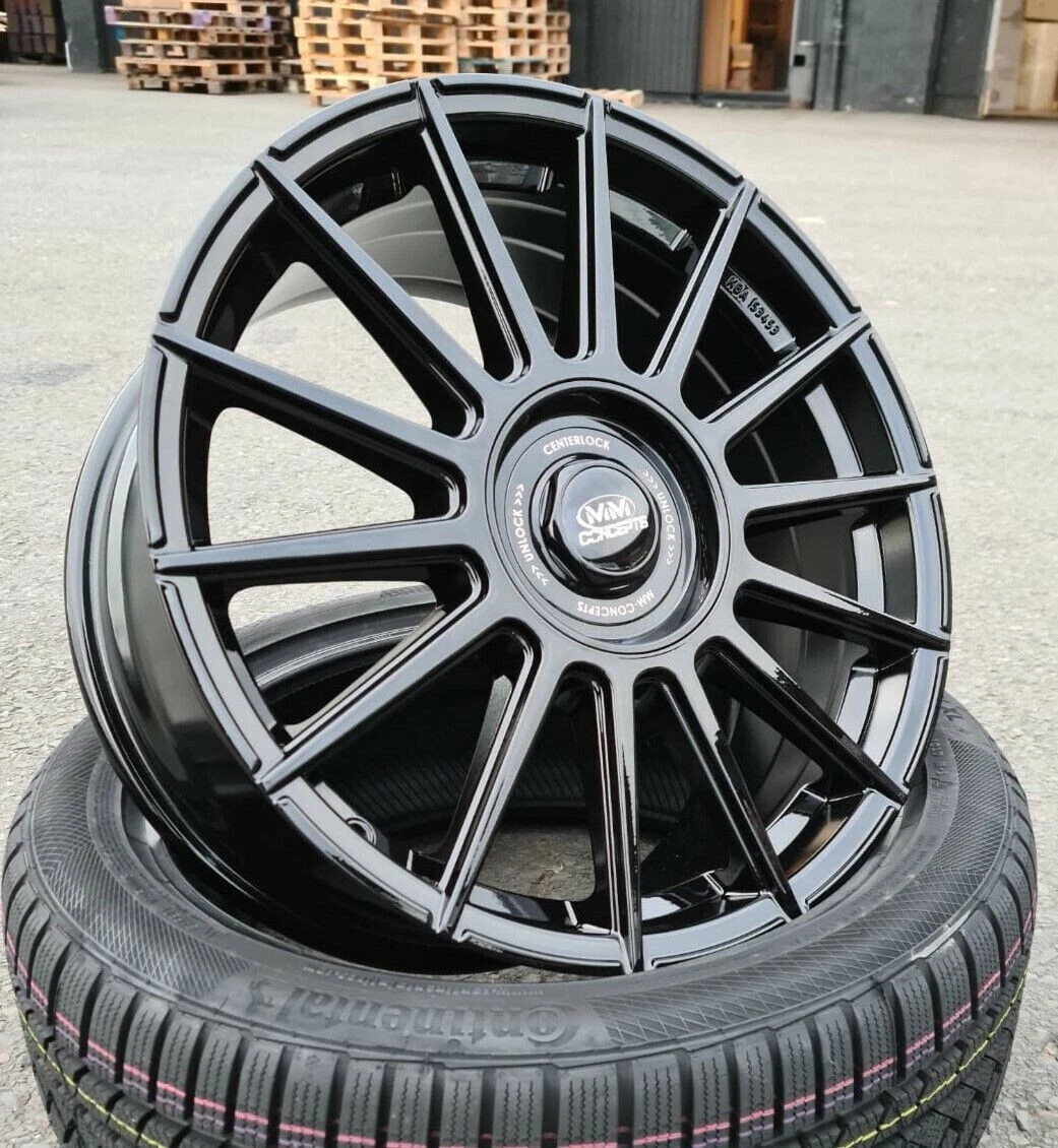 18 zoll MM04 Felgen 5x114,3 Schwarz für Fiat Sedici Lexus ES GS IS RC SC UX