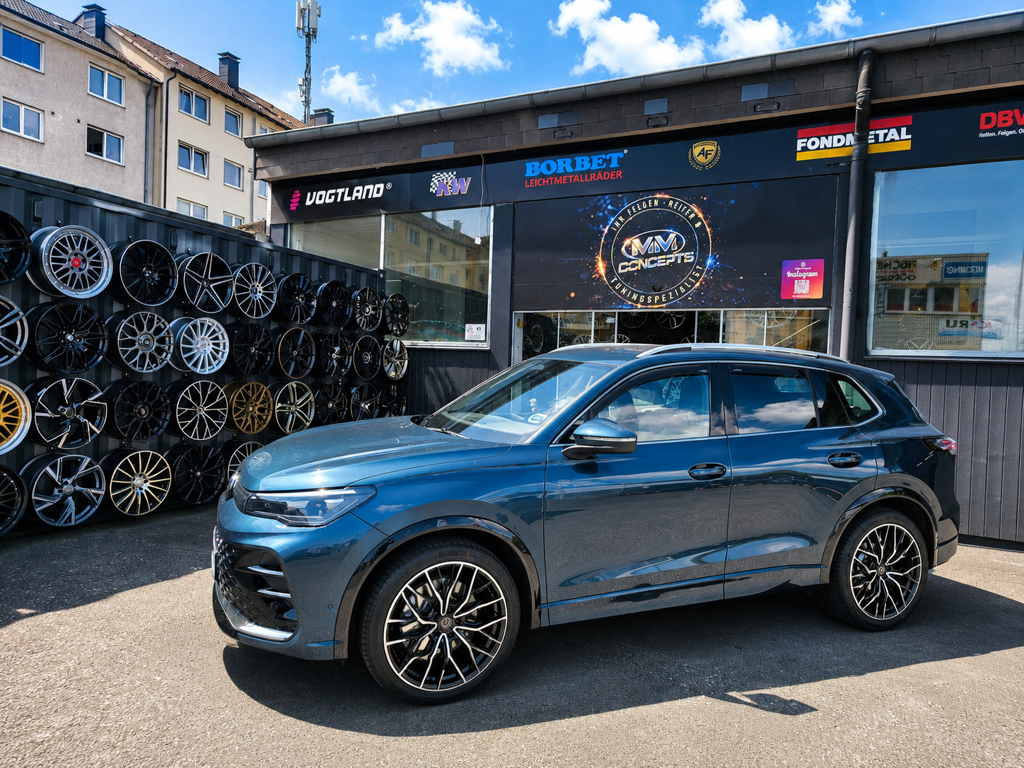 20 Zoll WH37 Felgen für VW Passat GTE B8 3G T-Roc Tiguan Tayron R-Line Hybrid R