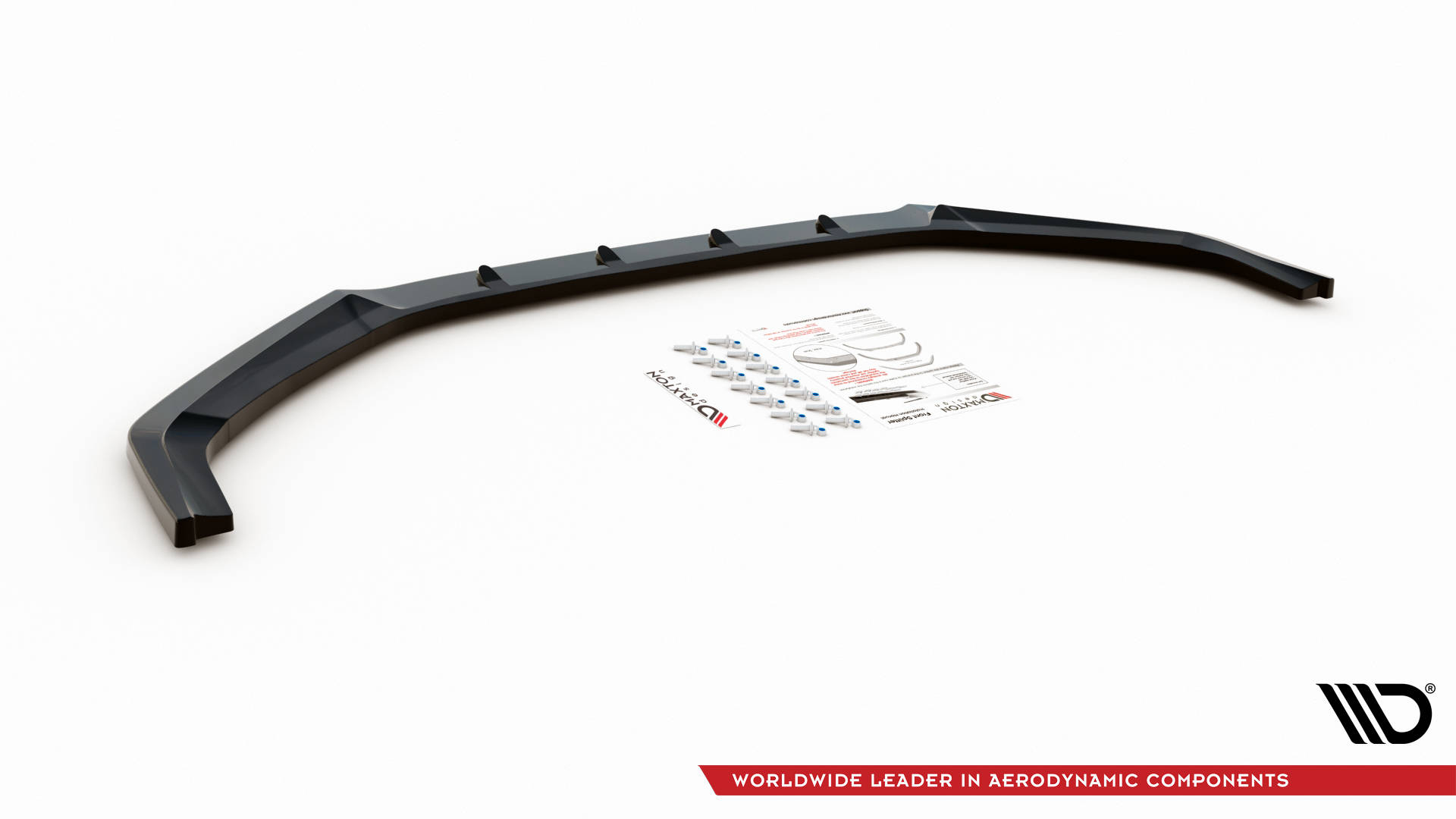 Street+ Spoilerlippe Front Ansatz V.1 passend für Hyundai I20 N Mk3 schwarz Hochglanz