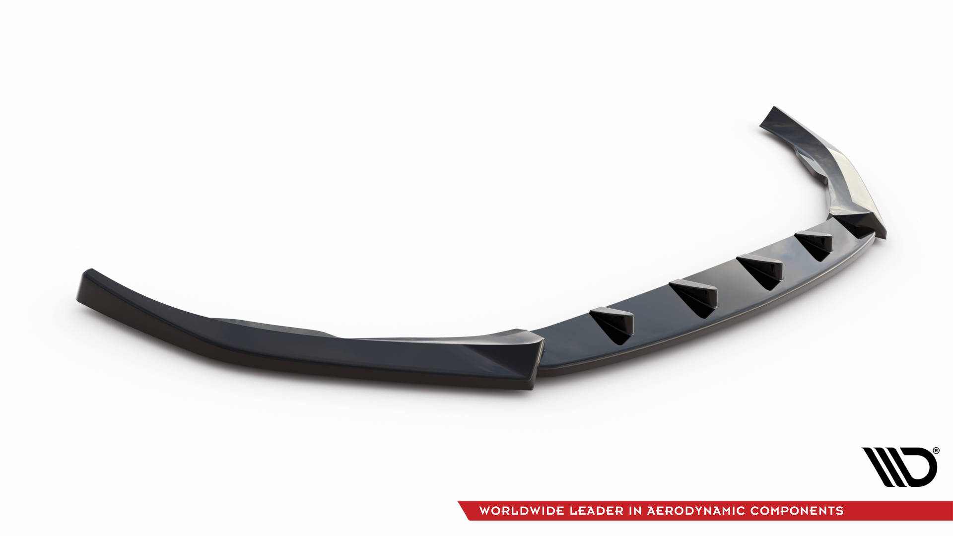 Street+ Spoilerlippe Front Ansatz passend für Volvo V90 / S90 R-Design Mk2 schwarz Hochglanz