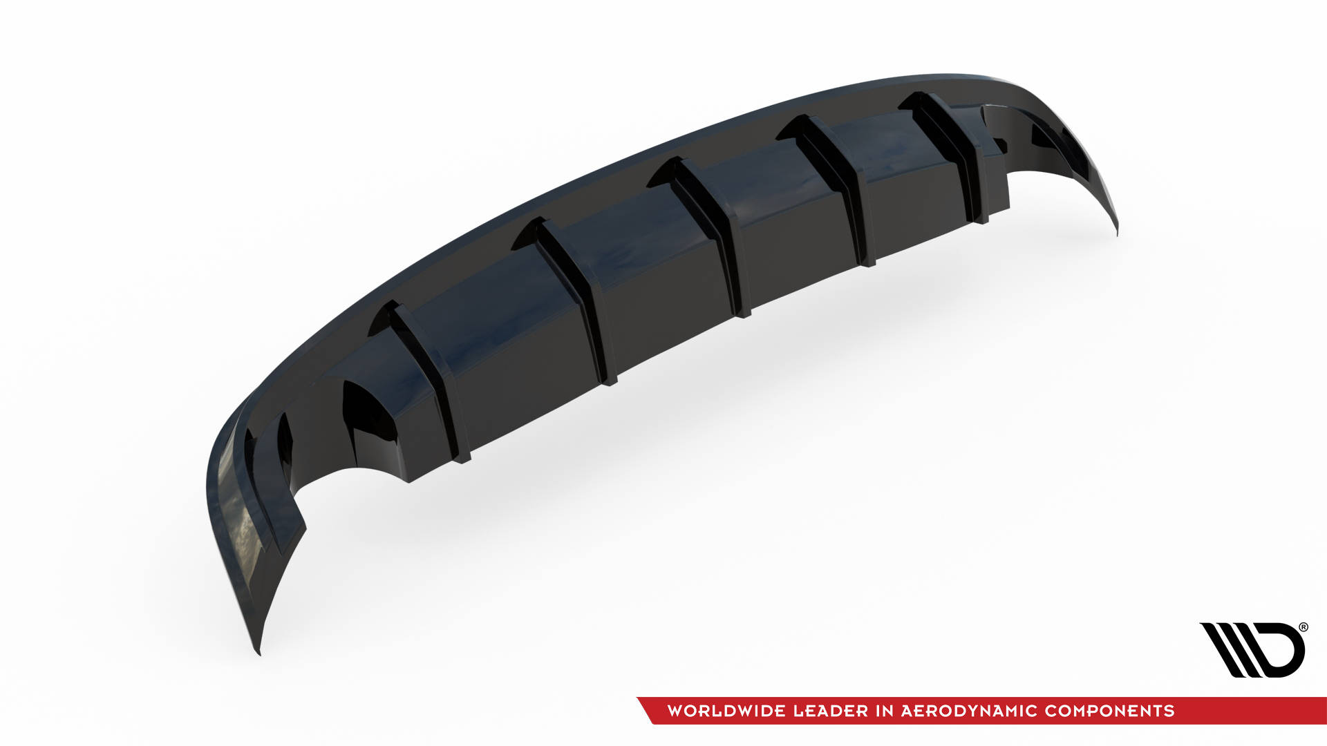 Street+ Heck Ansatz Diffusor passend für Audi A8 D4 schwarz Hochglanz