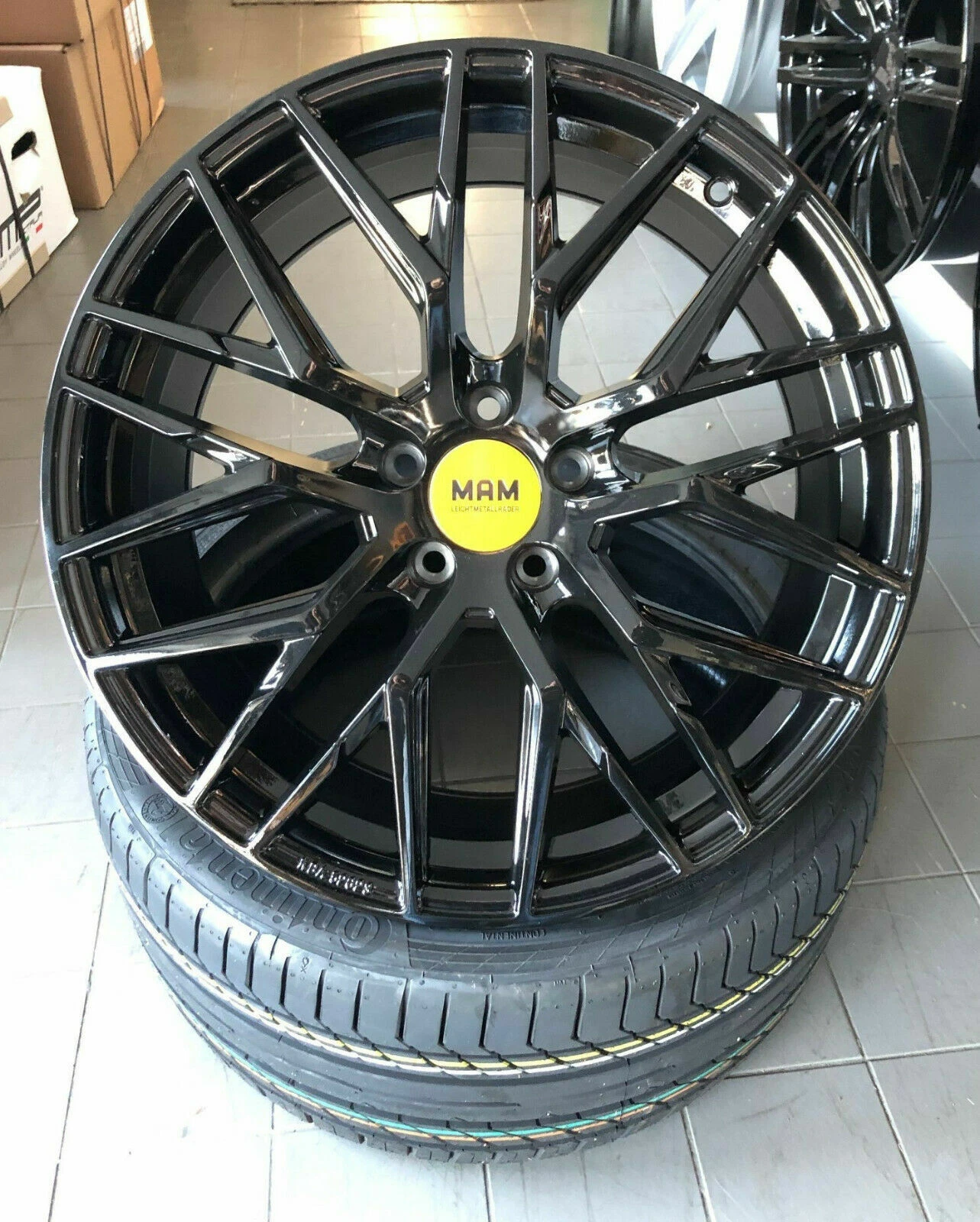 18 Zoll MAM RS4 Felgen et45 5x112 schwarz für Mercedes W176 W177 Audi S-Line