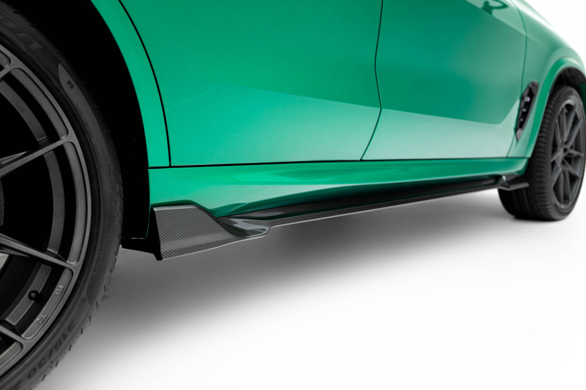 Carbon Fiber Seitenschweller Ansatz Leisten passend für BMW X5 M F95 FL
