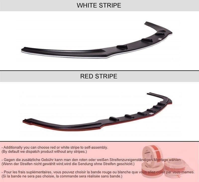 Front Ansatz V.1 für Mercedes A W176 AMG Facelift schwarz Hochglanz