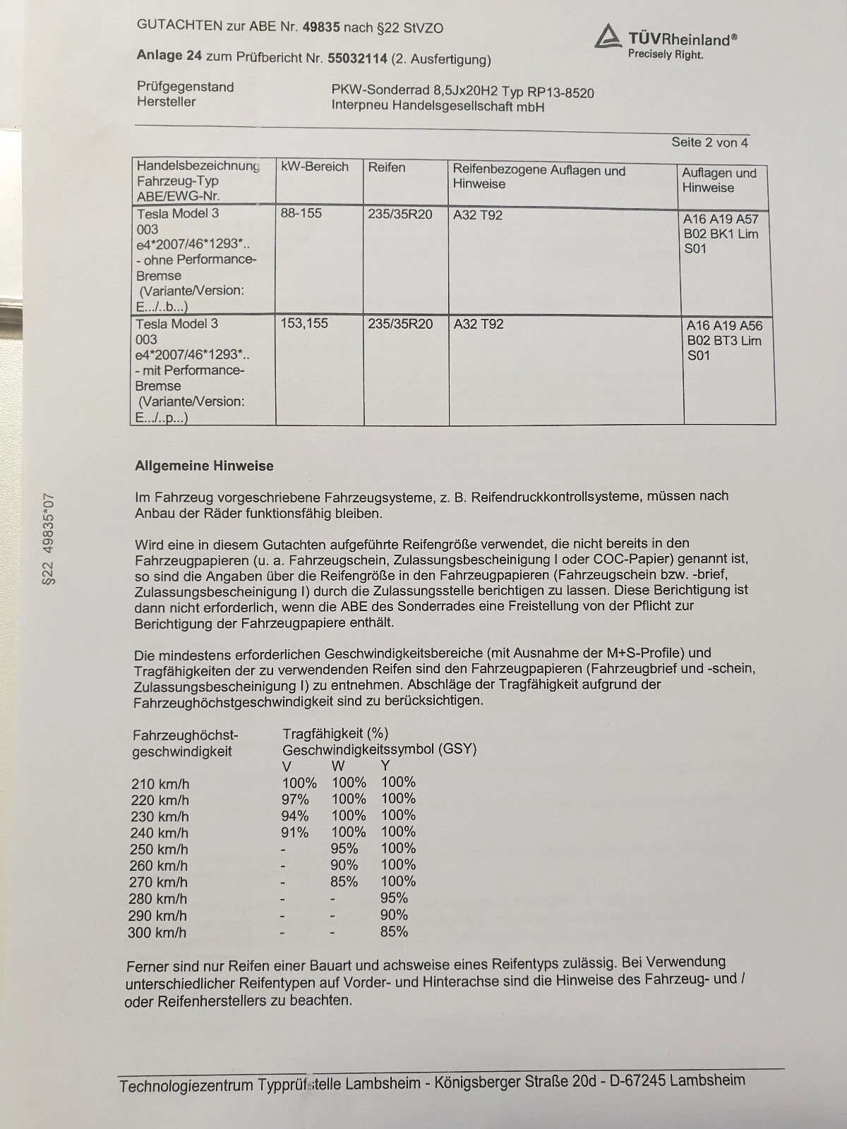20 Zoll P70 Felgen für Tesla Model3 Model 3 Performance 8,5x20 et40 5x114,3