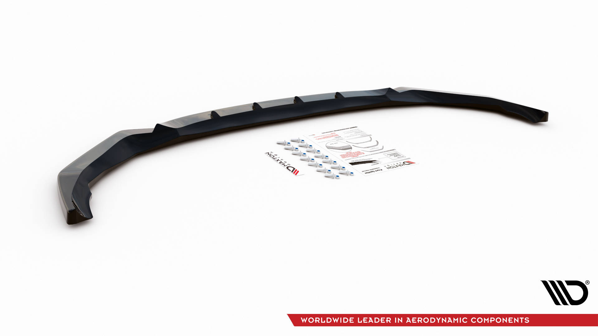 Street+ Spoilerlippe Front Ansatz V.1 passend für BMW X1 M-Paket F48 schwarz Hochglanz