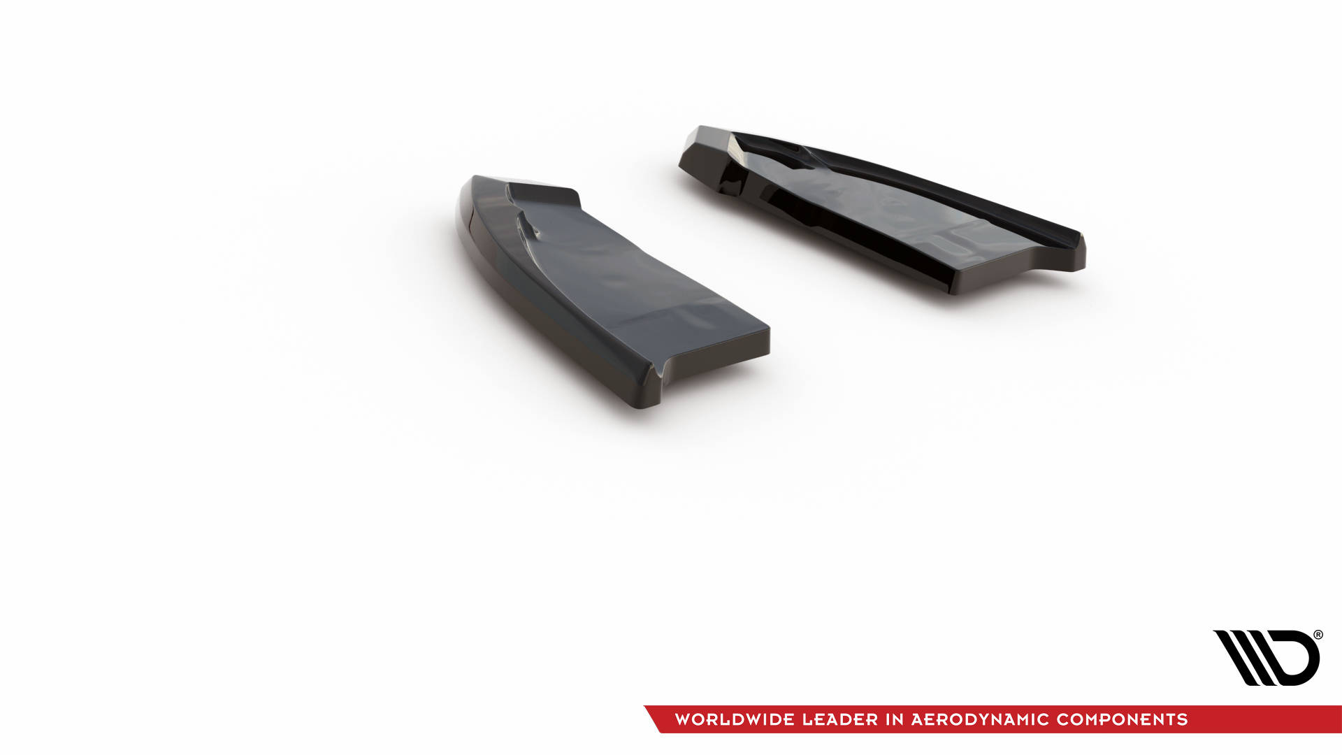 Street+ Heck Ansatz Flaps passend für VW T-Roc R / R-Line Mk1 FL schwarz Hochglanz