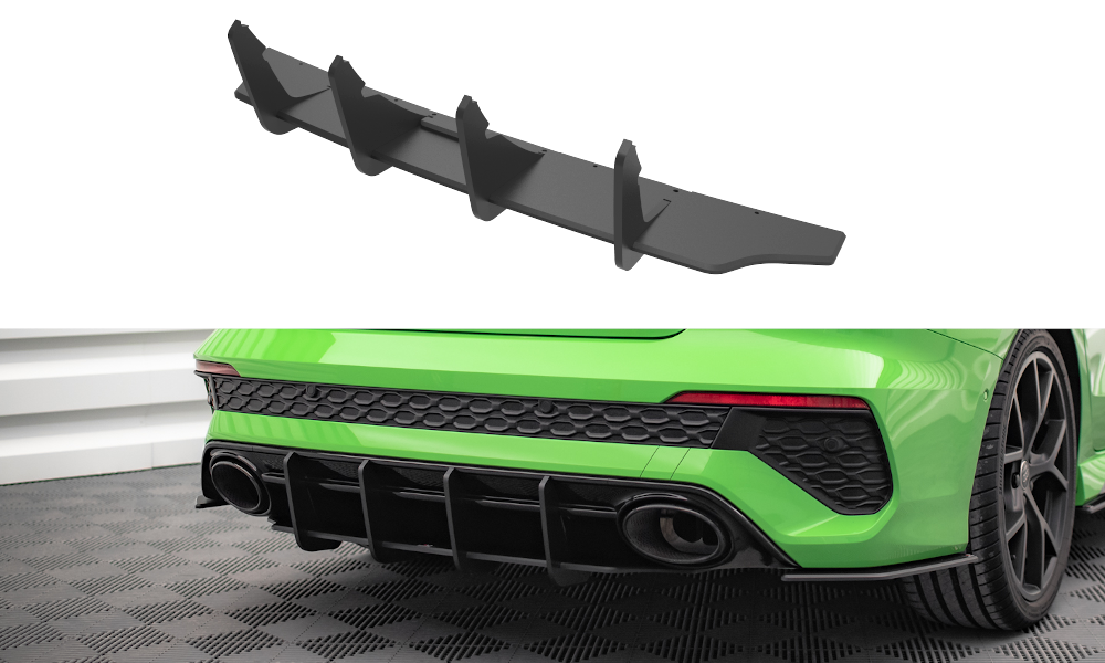 Street Pro Heckschürze Heck Ansatz Diffusor passend für Audi RS3 Limousine 8Y
