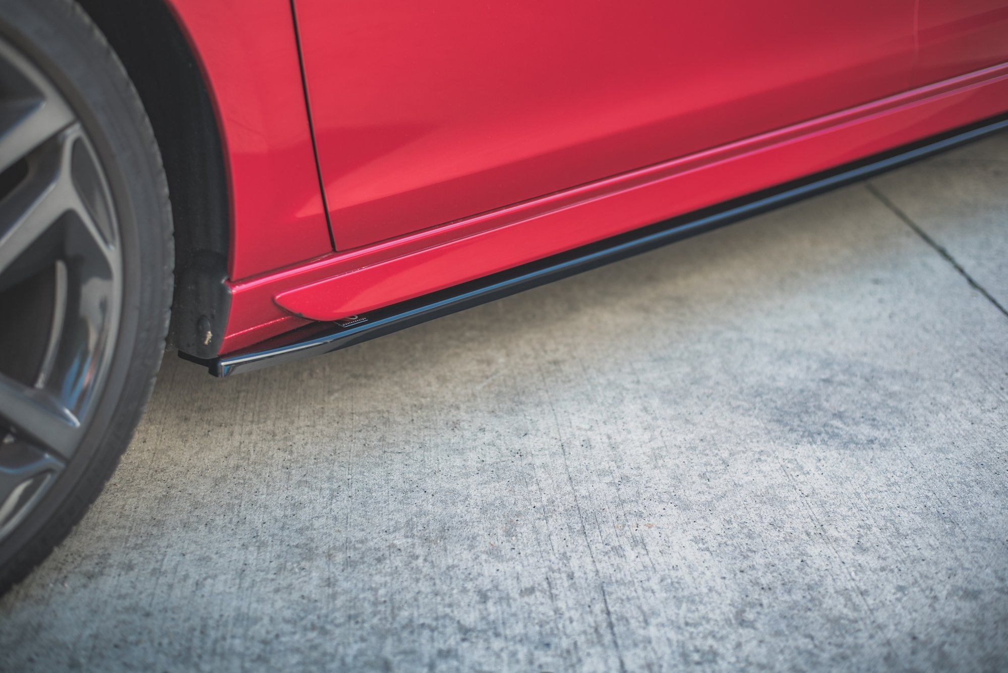 Street+ Seitenschweller Leisten passend für Peugeot 308 GT Mk2 FL schwarz Hochglanz