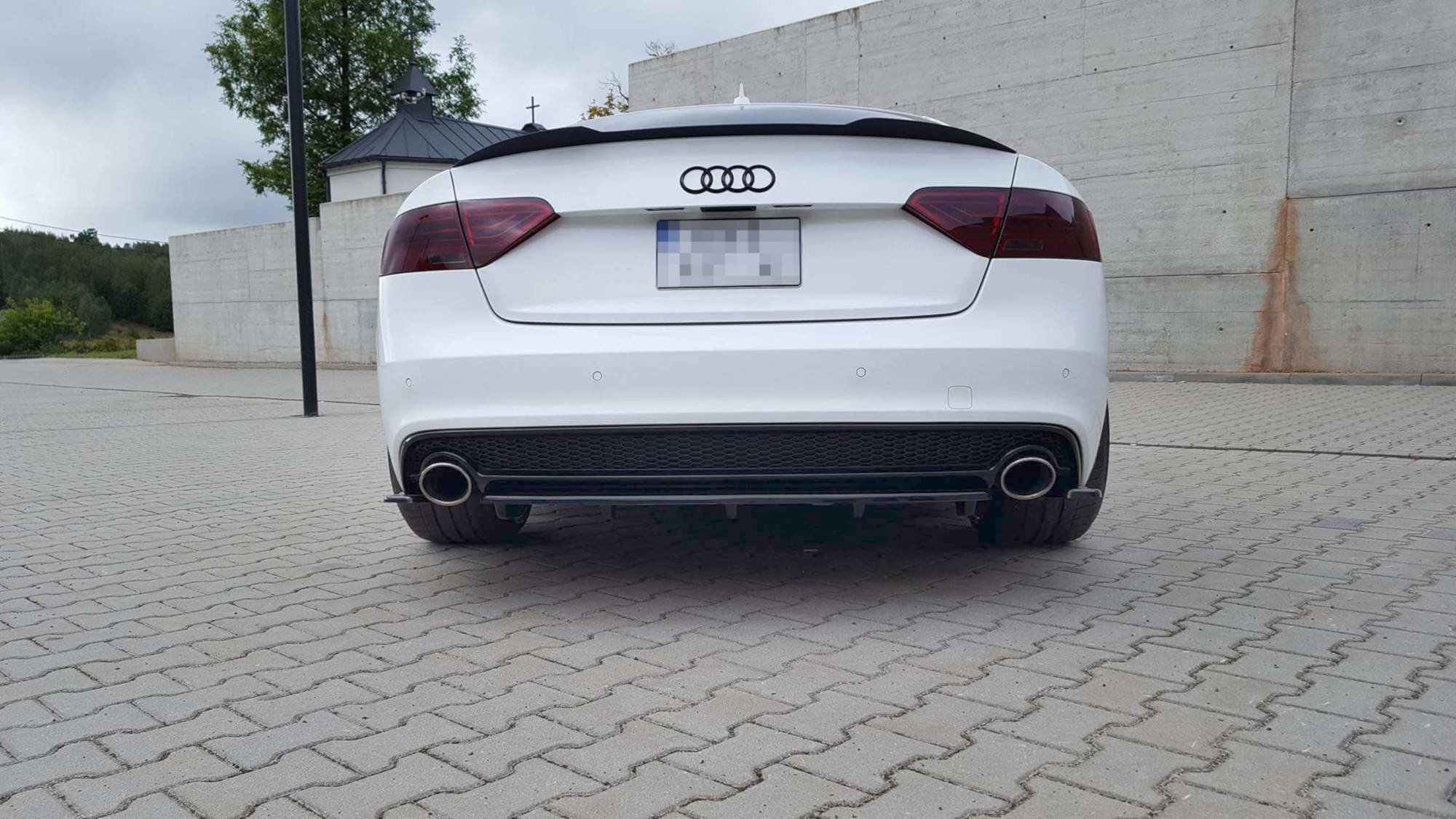 Heckansatz Audi A5 S-Line 8T Facelift DTM LOOK schwarz Hochglanz