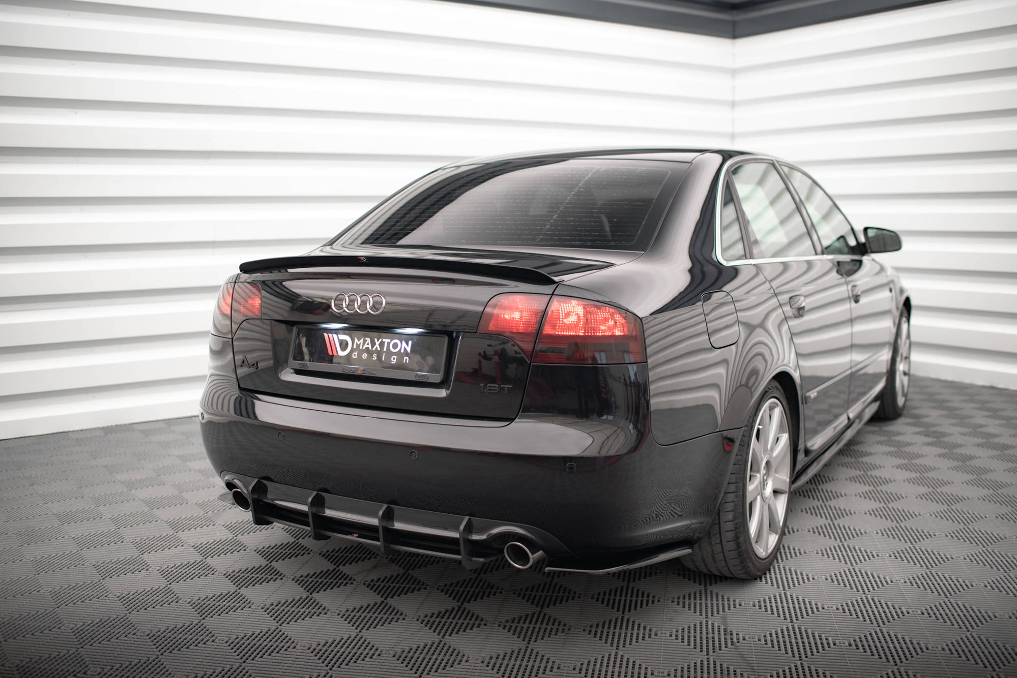 Street Pro Heckschürze Heck Ansatz Diffusor passend für Audi A4 S-Line B7