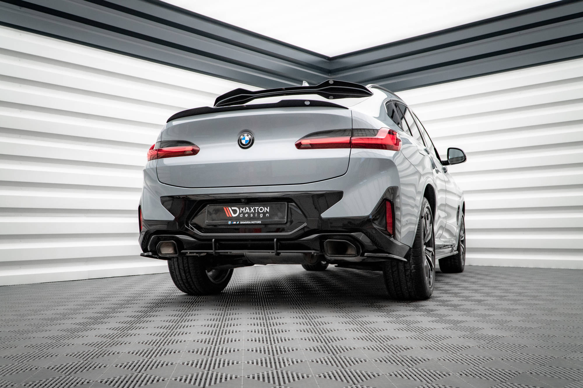 Street Pro Heckschürze Heck Ansatz Diffusor passend für BMW X4 M-Paket G02 FL
