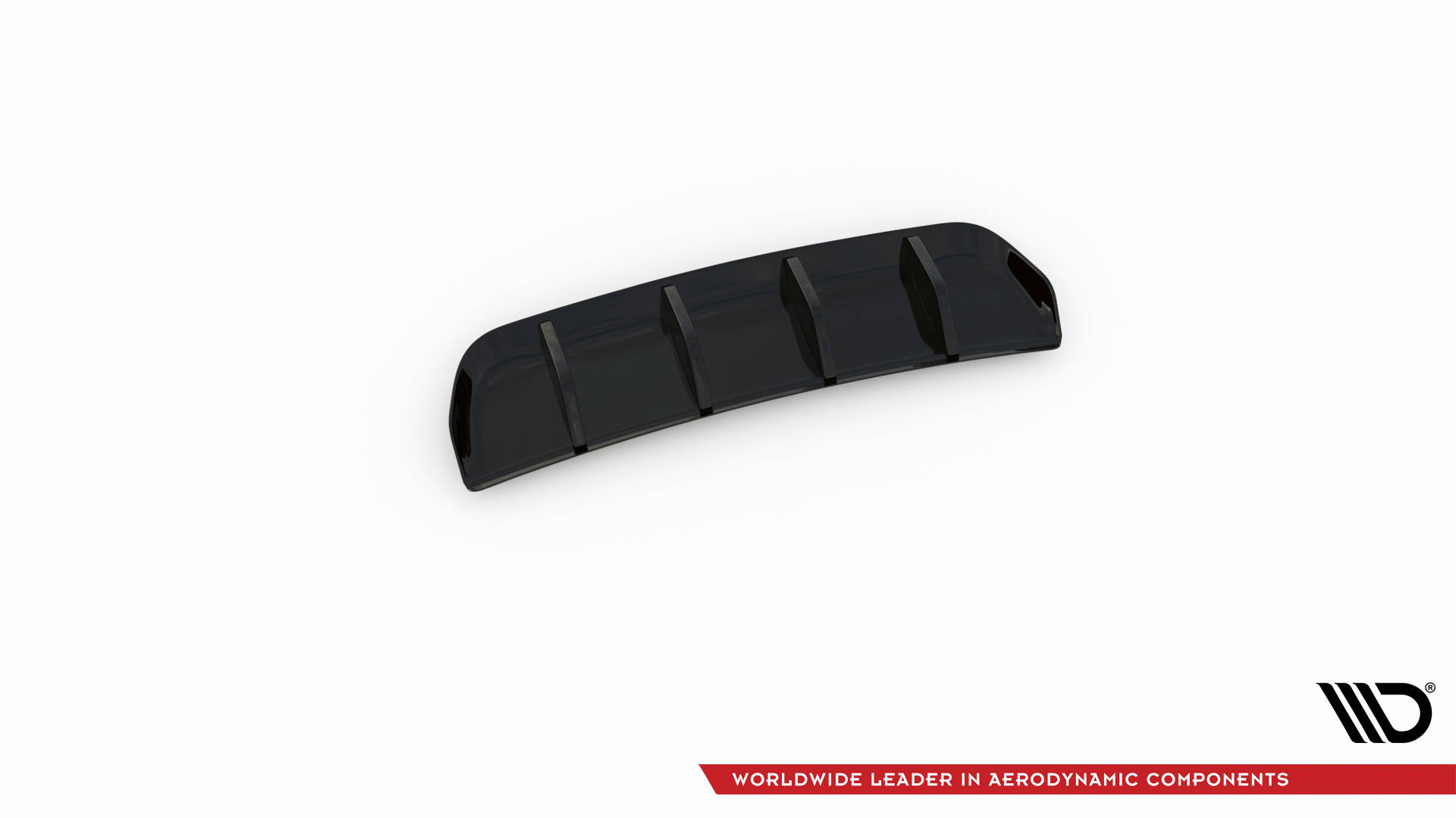Street+ Heck Ansatz Diffusor passend für VW Tiguan R Mk2 FL schwarz Hochglanz