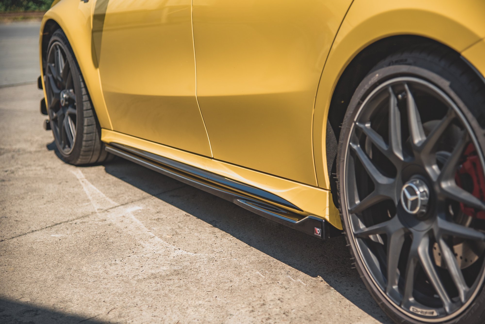 Street+ Seitenschweller Leisten passend für Mercedes-AMG A 45 S W177 Carbon Look