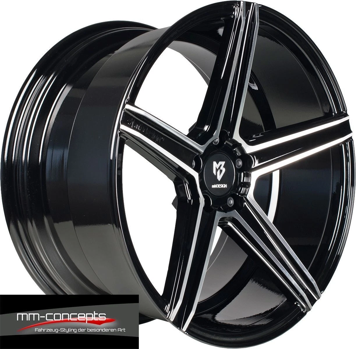22 Zoll KV1 Concave Alu Felgen schwarz für Porsche Panamera Cayenne GTS Turbo S