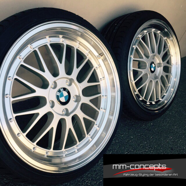 19 Zoll Ultra Wheels UA3 Felgen 5x120 Silber Gutachten Alu Le Mans für BMW E46