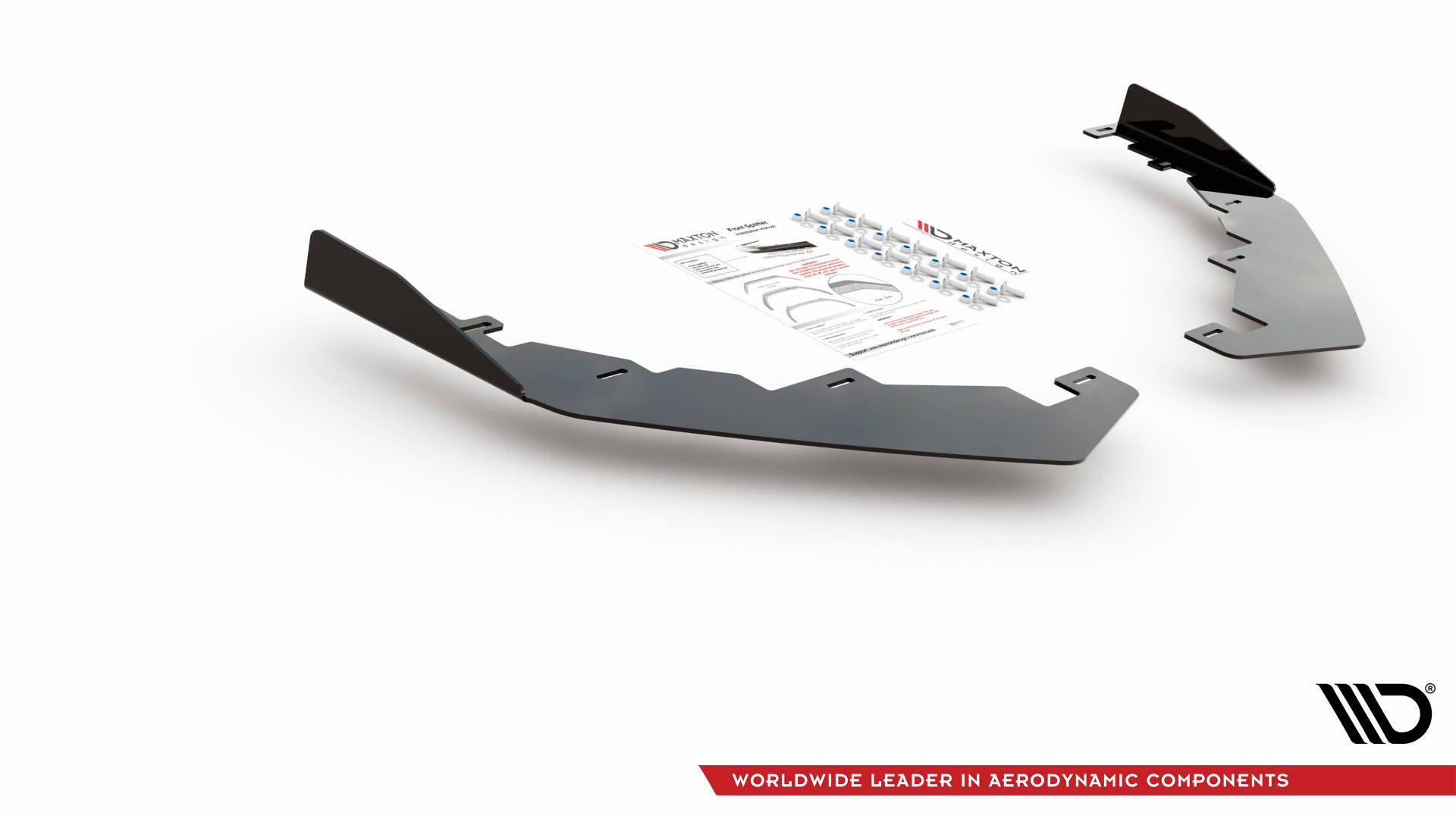 Front Stoßstange Flaps passend für VW Golf GTI / GTE / GTD / R-Line Mk8 schwarz Hochglanz