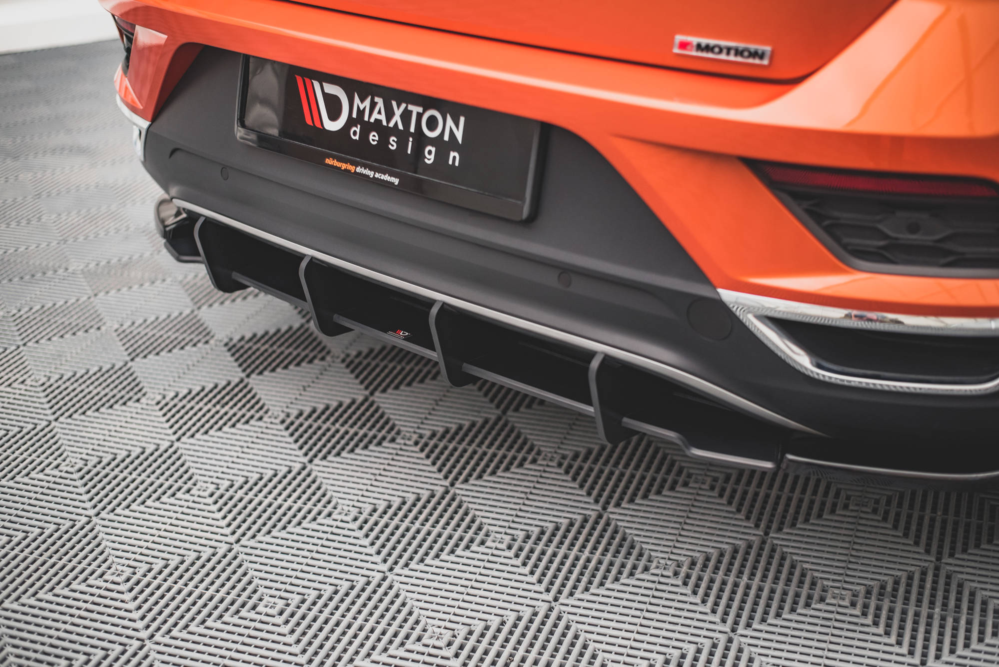 Street Pro Heckschürze Heck Ansatz Diffusor passend für VW T-Roc Mk1