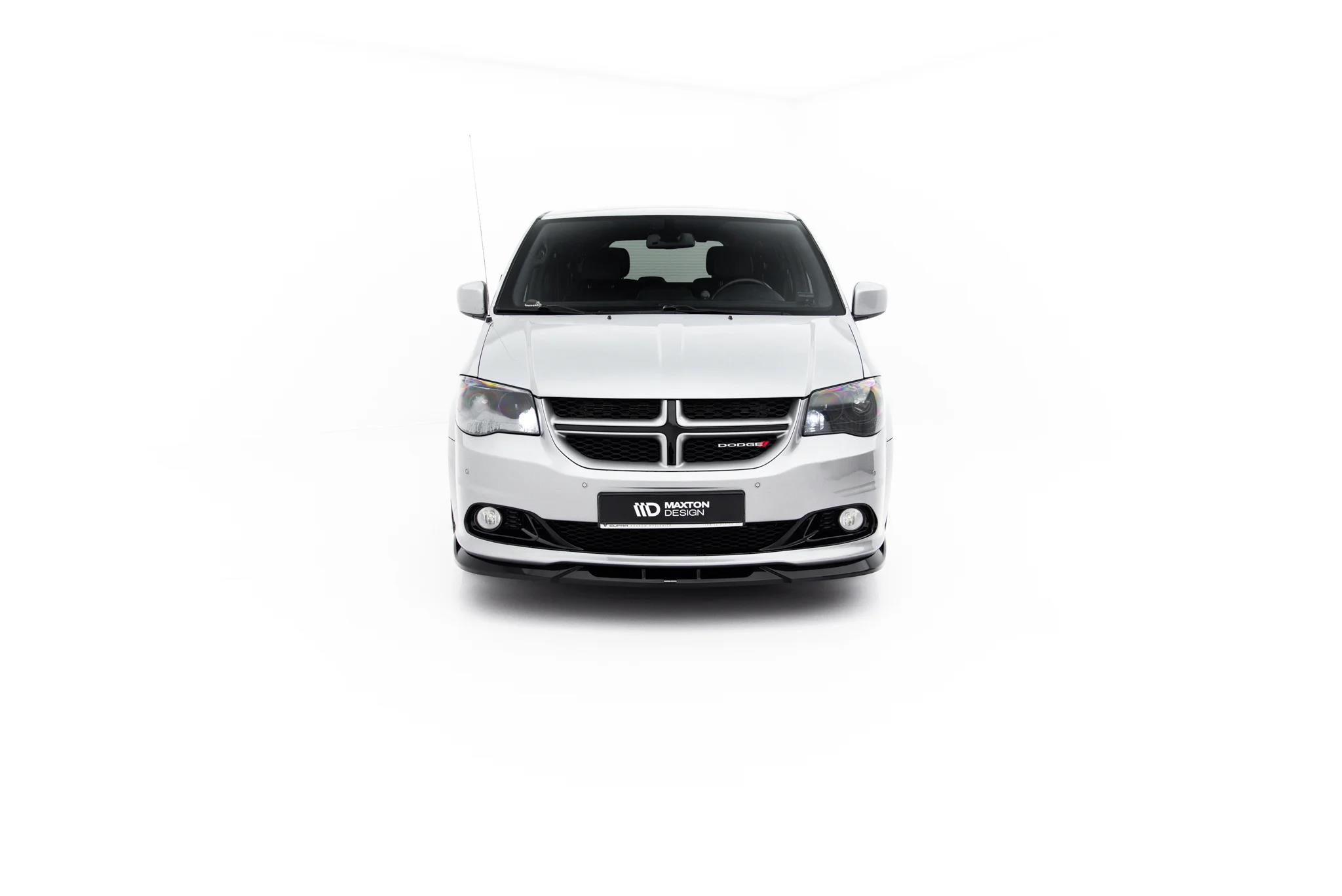 Street+ Spoilerlippe Front Ansatz passend für Dodge Grand Caravan Mk5 Facelift schwarz Hochglanz